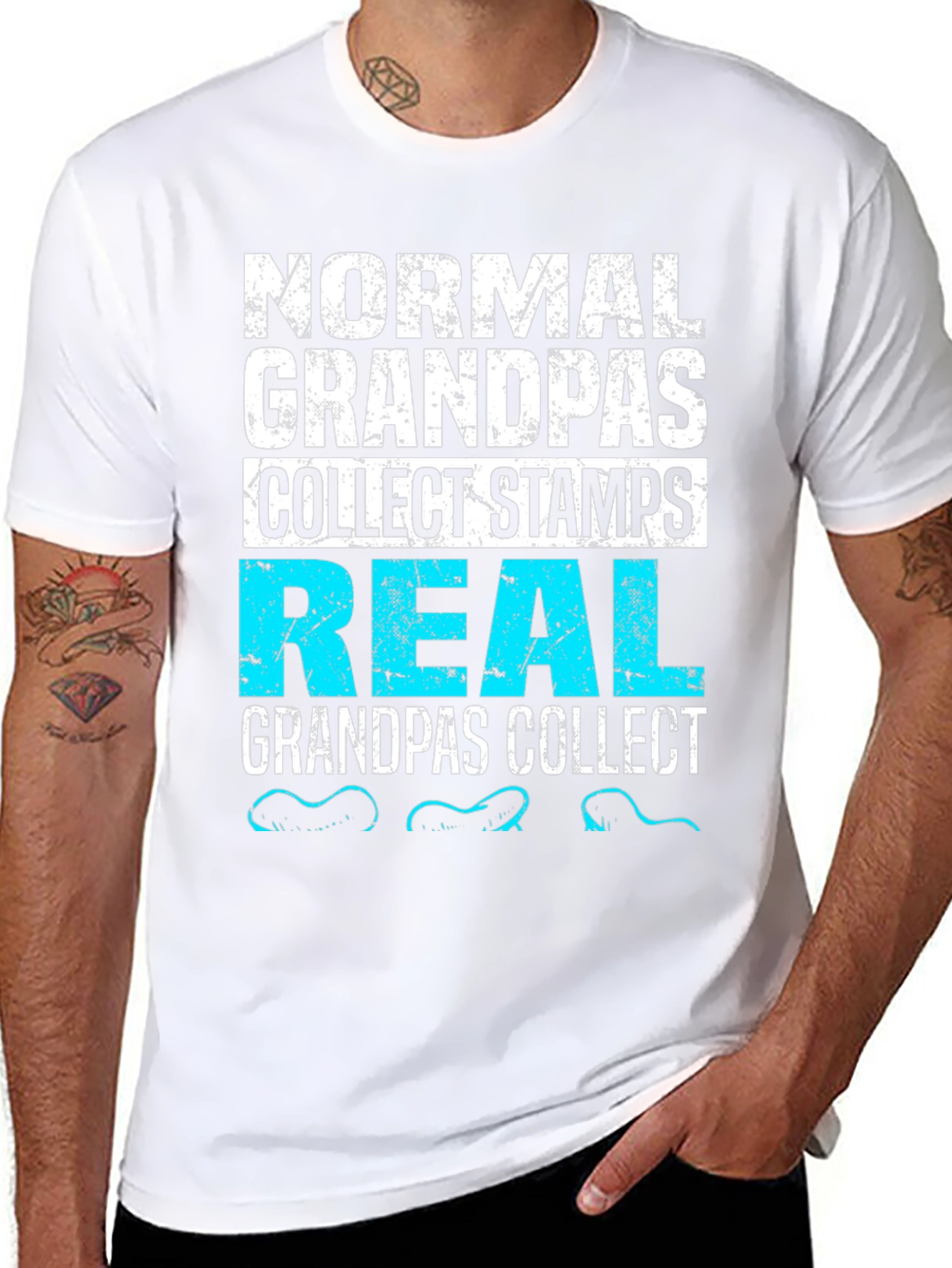 Normal Grandpas Collect Stamps T-Shirt