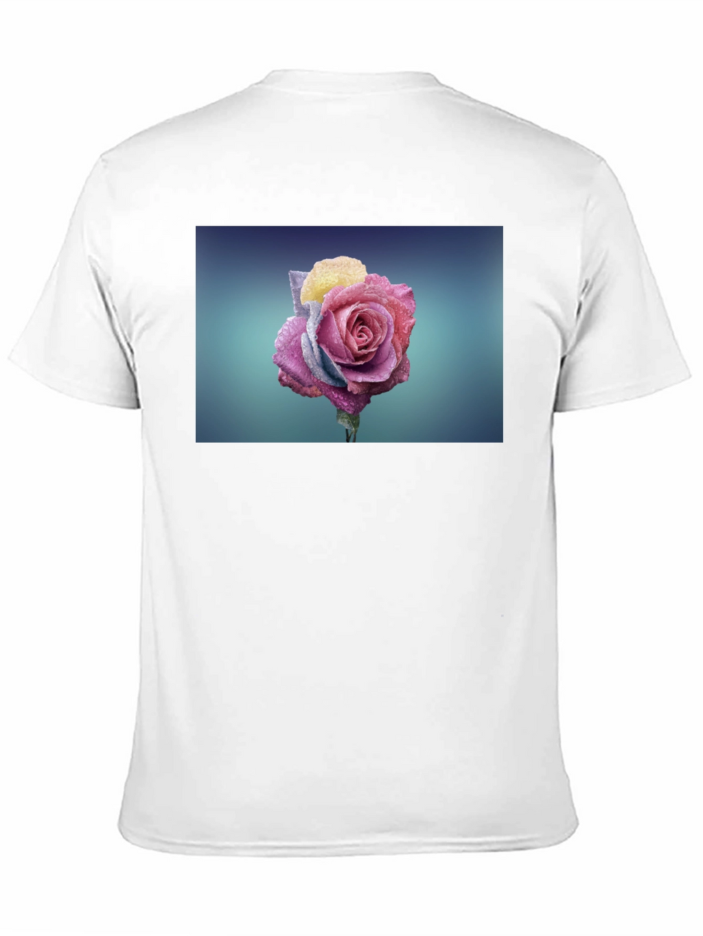 Rose Graphic Tee - Modern Black T-Shirt