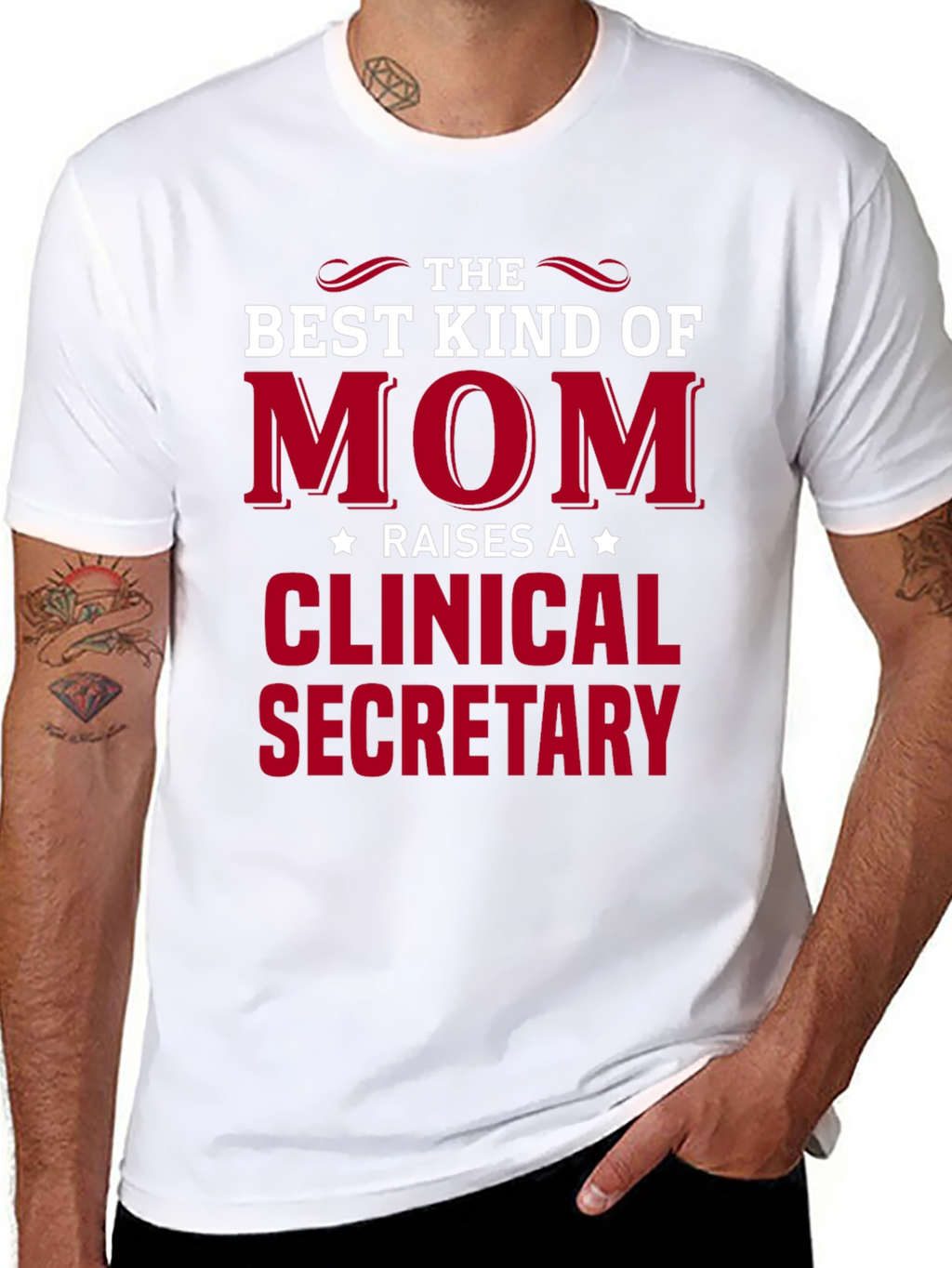 Best Kind of Mom Clinical Secretary T-Shirt