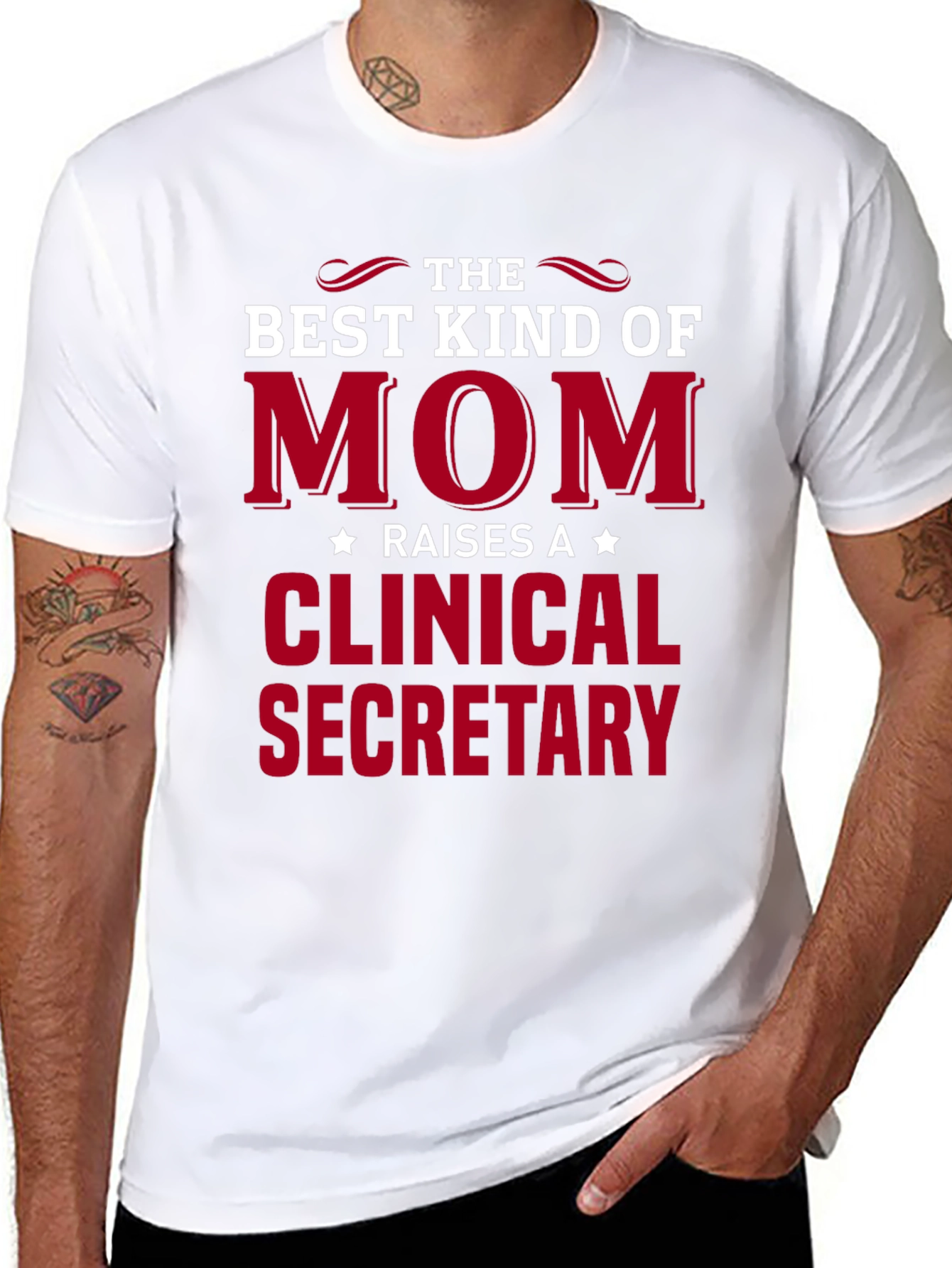 Best Kind of Mom Clinical Secretary T-Shirt