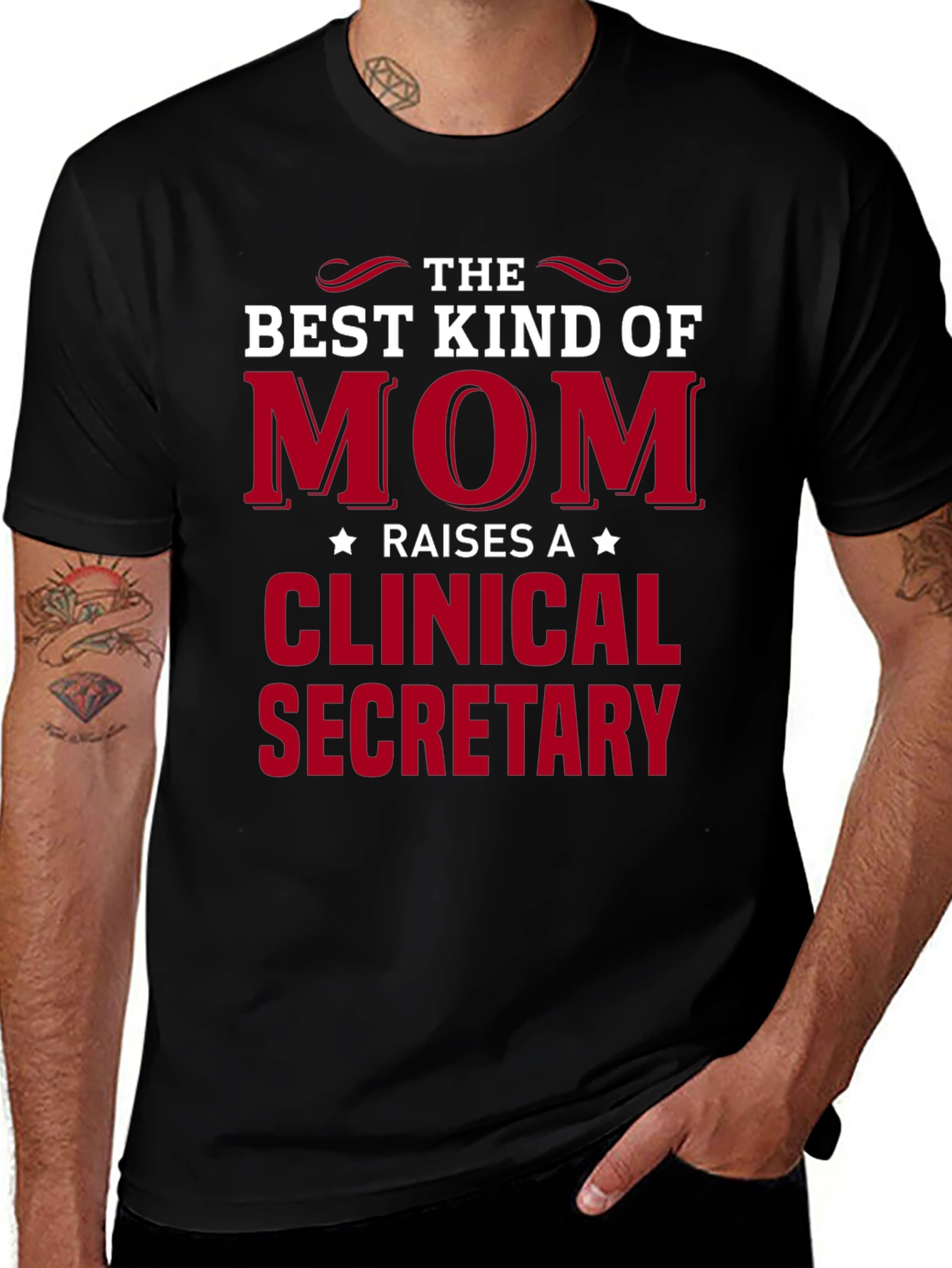 Best Kind of Mom Clinical Secretary T-Shirt