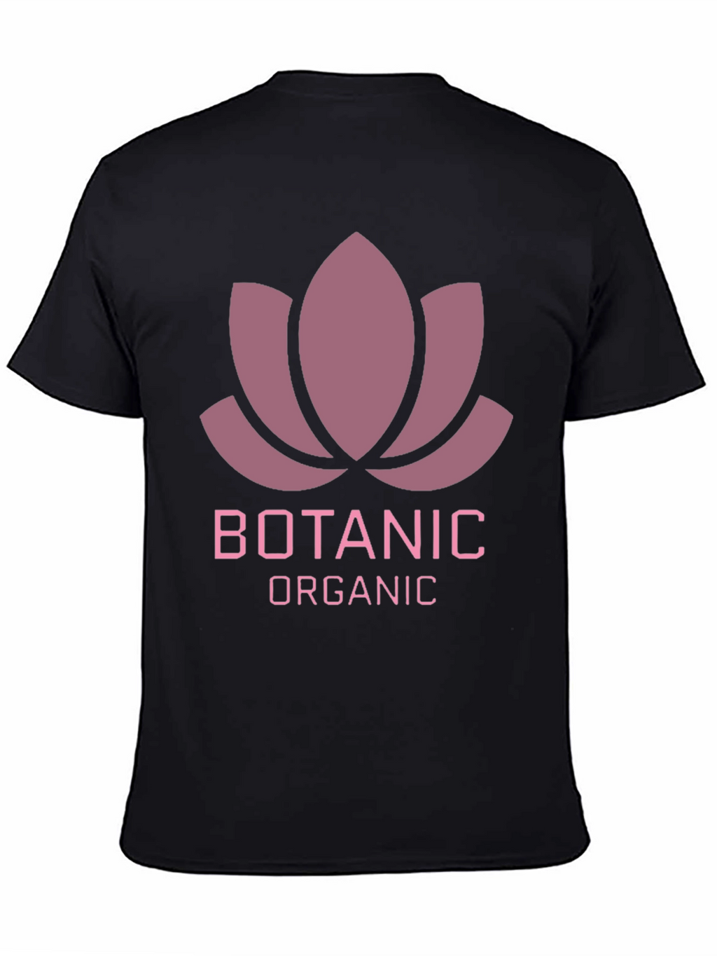 Botanic Organic Graphic Tee - Black Casual T-Shirt