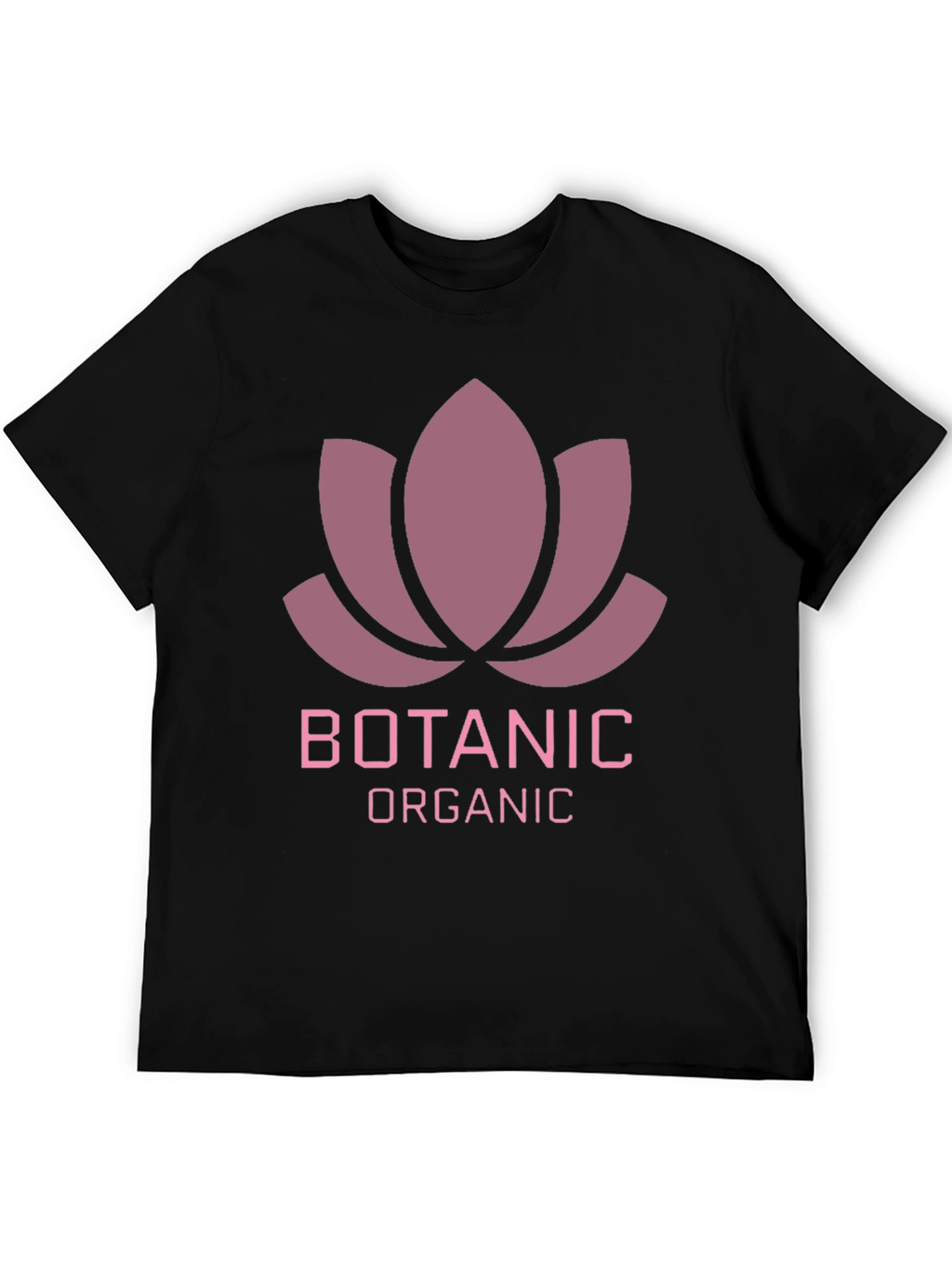 Botanic Organic Graphic Tee - Black Casual T-Shirt