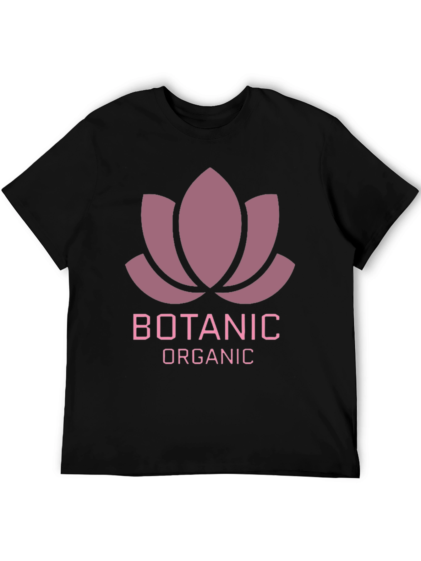 Botanic Organic Graphic Tee - Black Casual T-Shirt