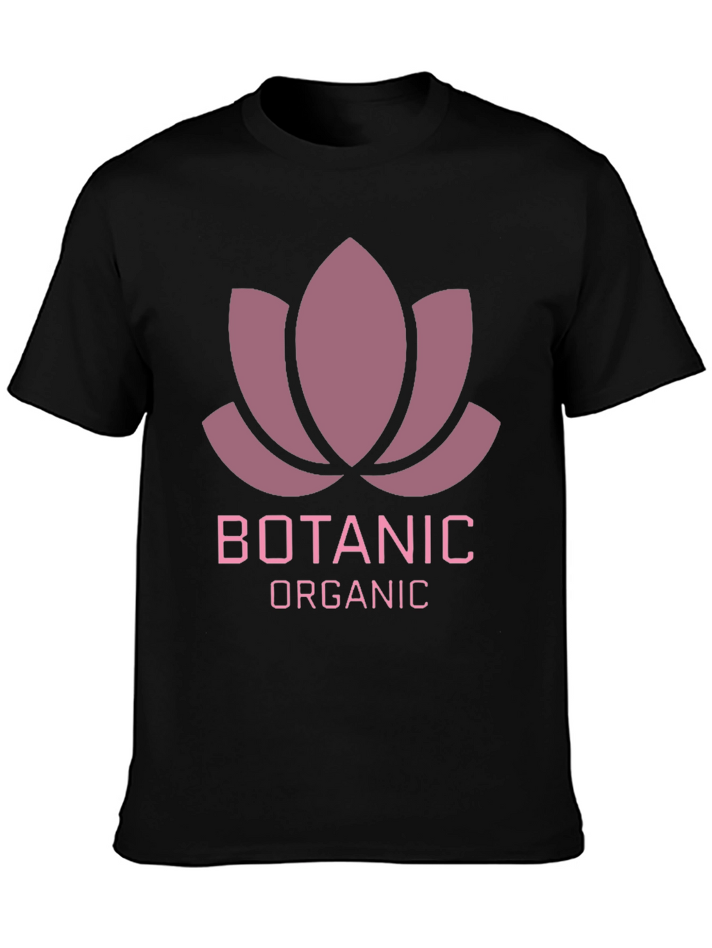 Botanic Organic Graphic Tee - Black Casual T-Shirt