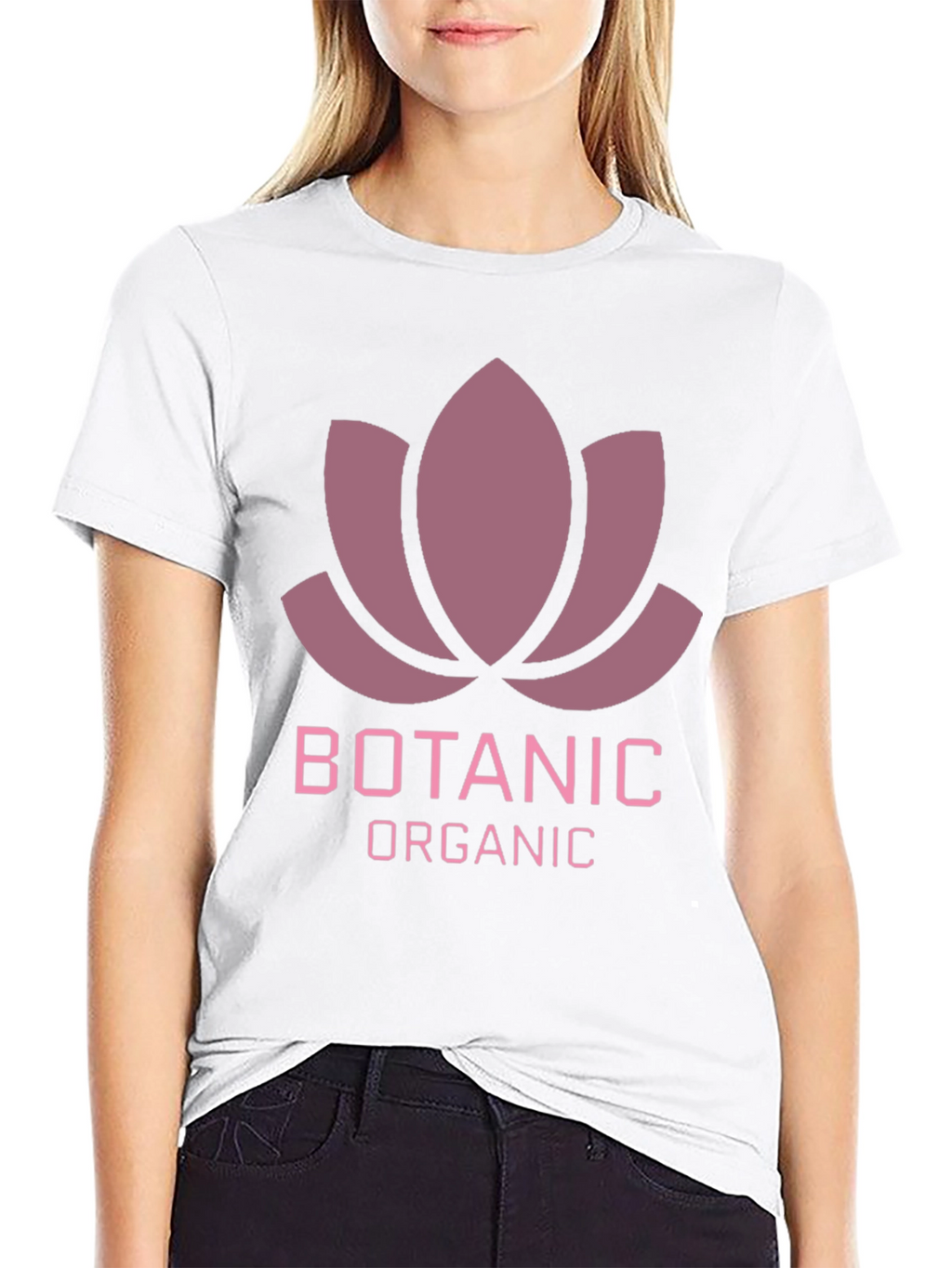 Botanic Organic Graphic Tee - Black Casual T-Shirt