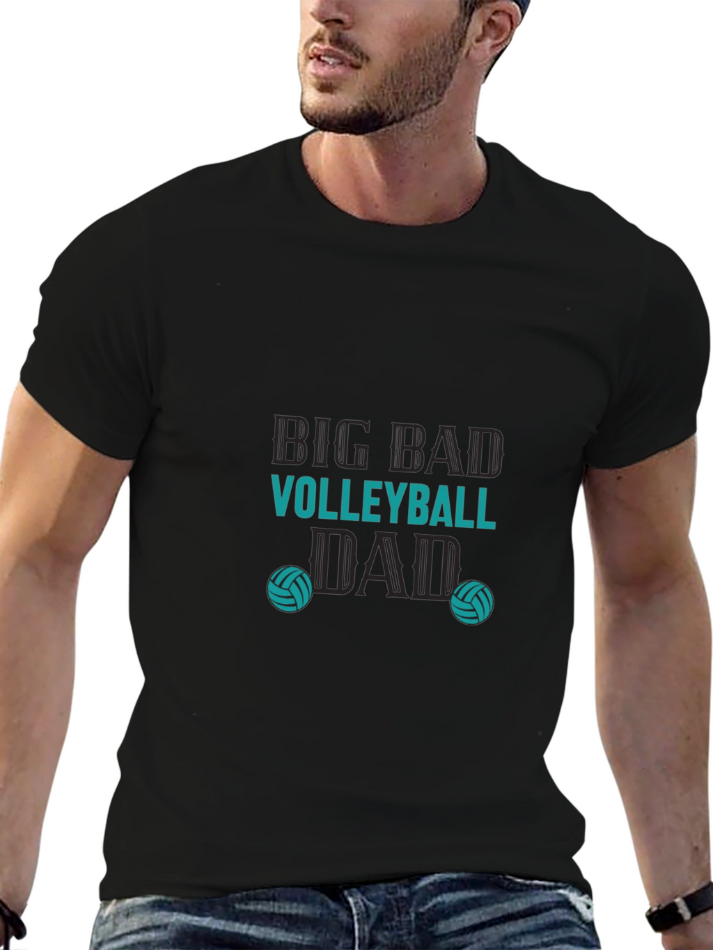 Big Bad Volleyball Dad T-Shirt