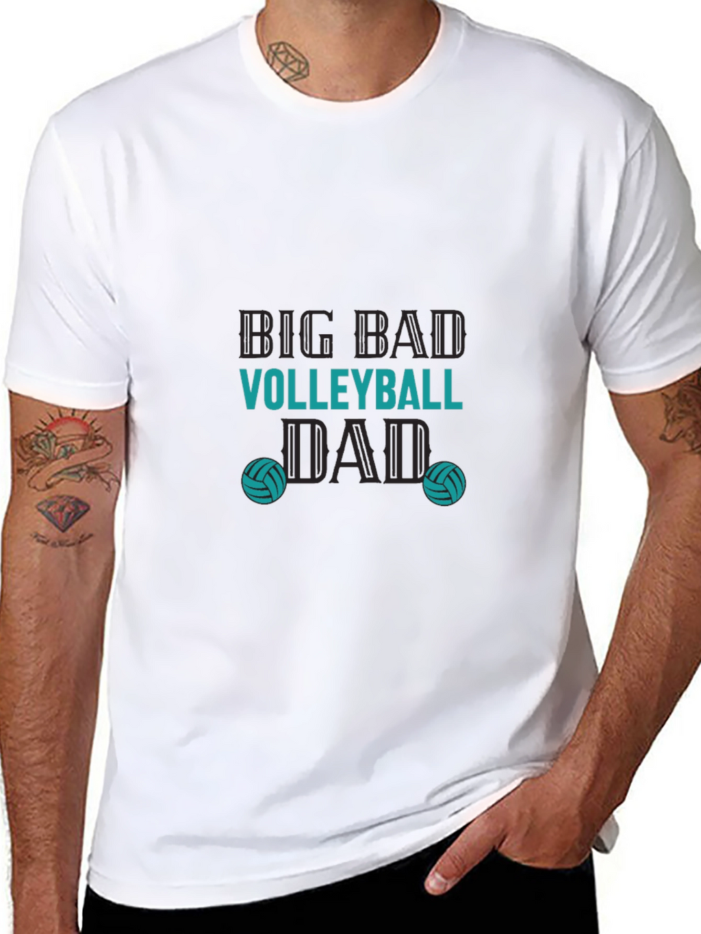 Big Bad Volleyball Dad T-Shirt