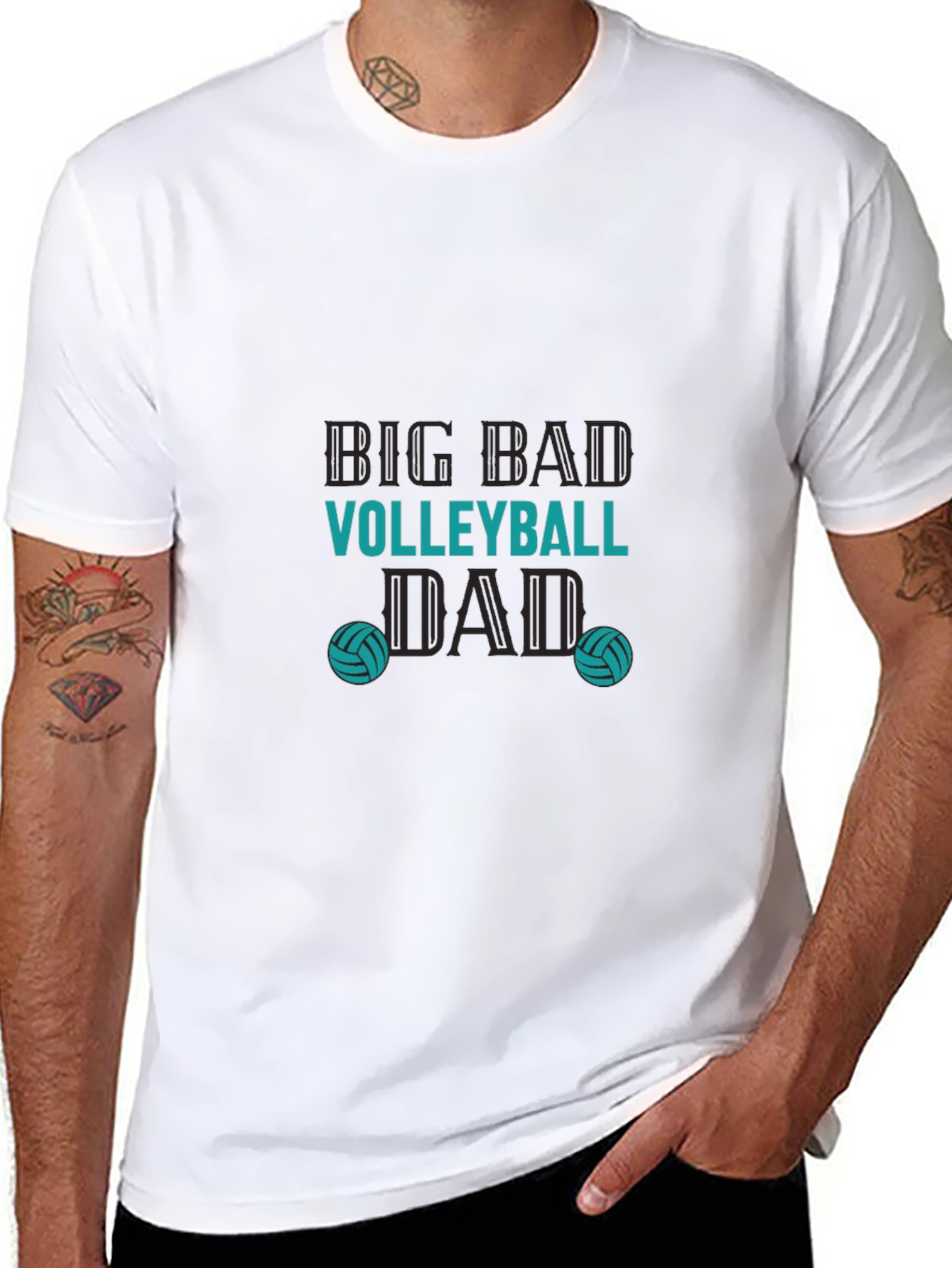 Big Bad Volleyball Dad T-Shirt