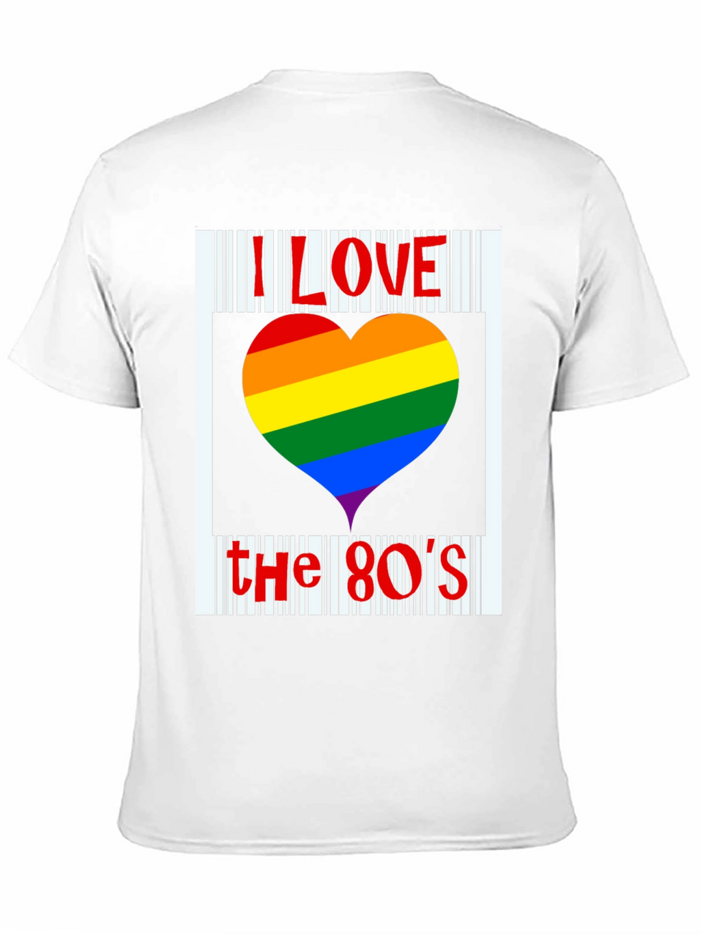 I Love the 80s Rainbow Heart T-Shirt