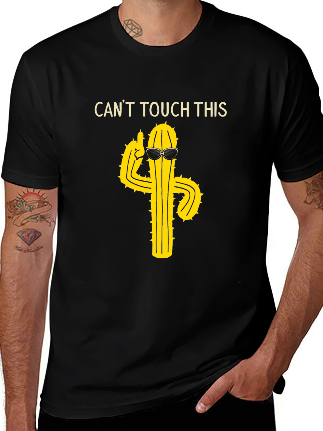 Cool Cactus T-Shirt - Cant Touch This Tee