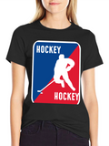 Hockey Graphic Tee: Retro Sports Style Shirt