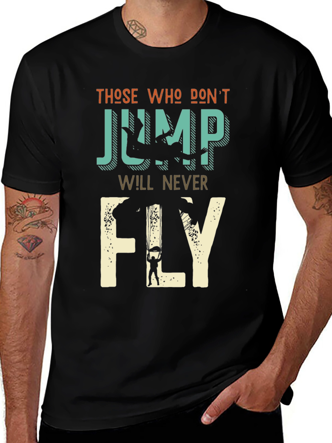 Skydiving T-Shirt - Those Who Dont Jump