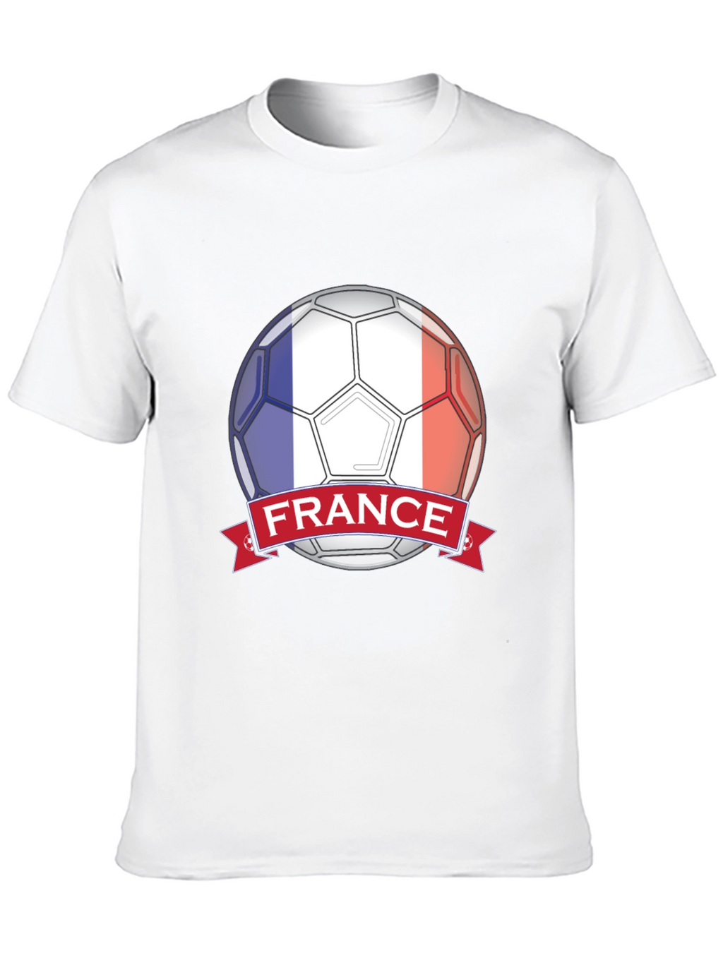 France Soccer Ball T-Shirt - Black Graphic Tee