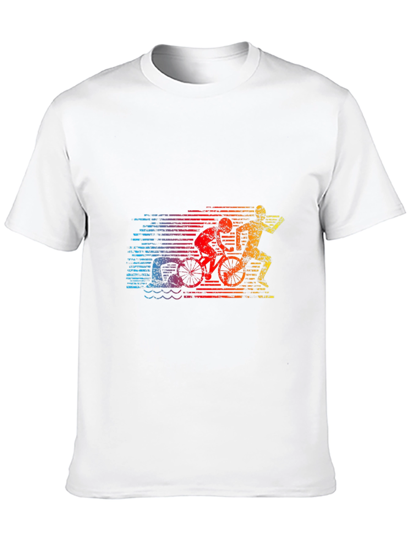 Triathlon Graphic Tee - Swim Bike Run T-Shirt