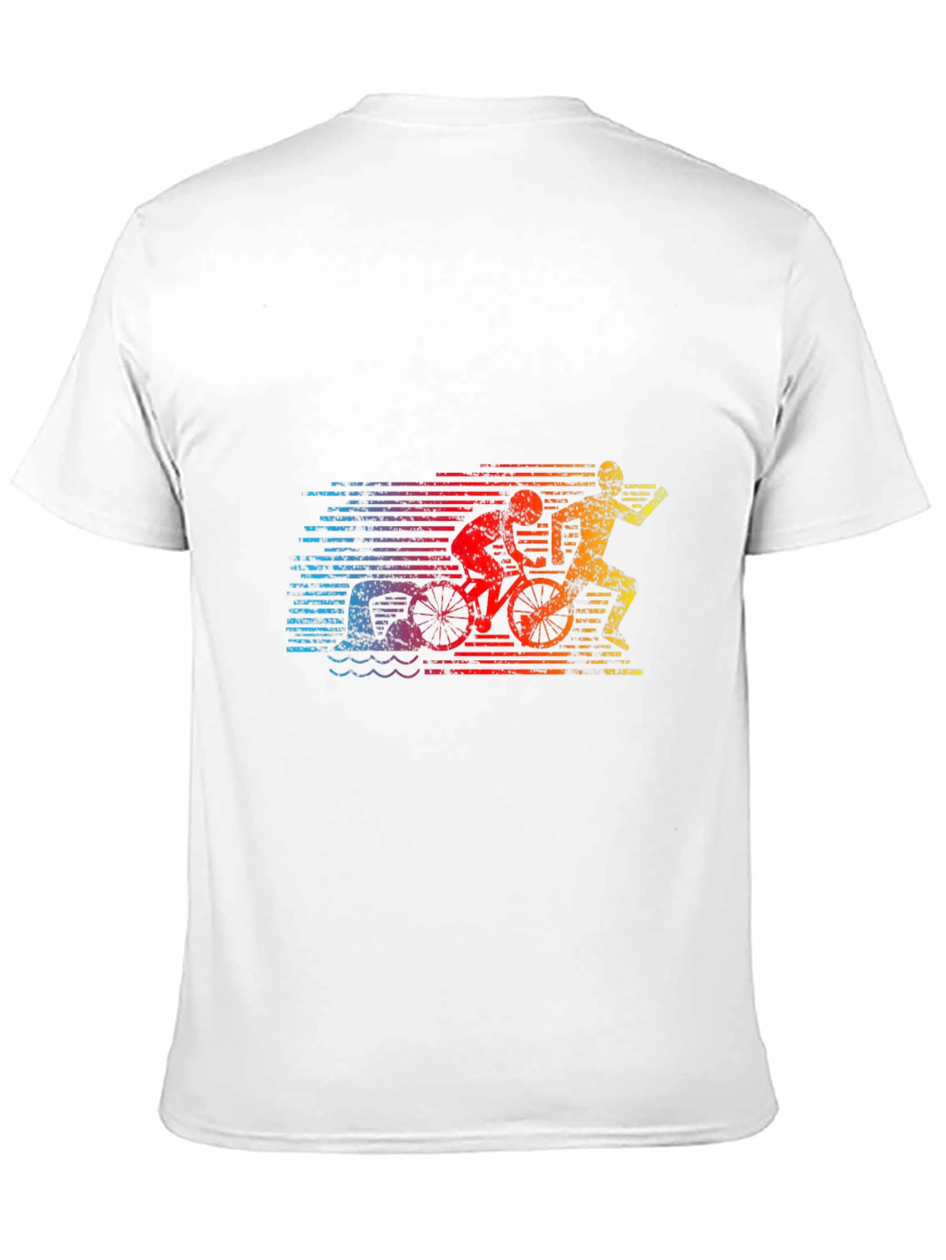 Triathlon Graphic Tee - Swim Bike Run T-Shirt