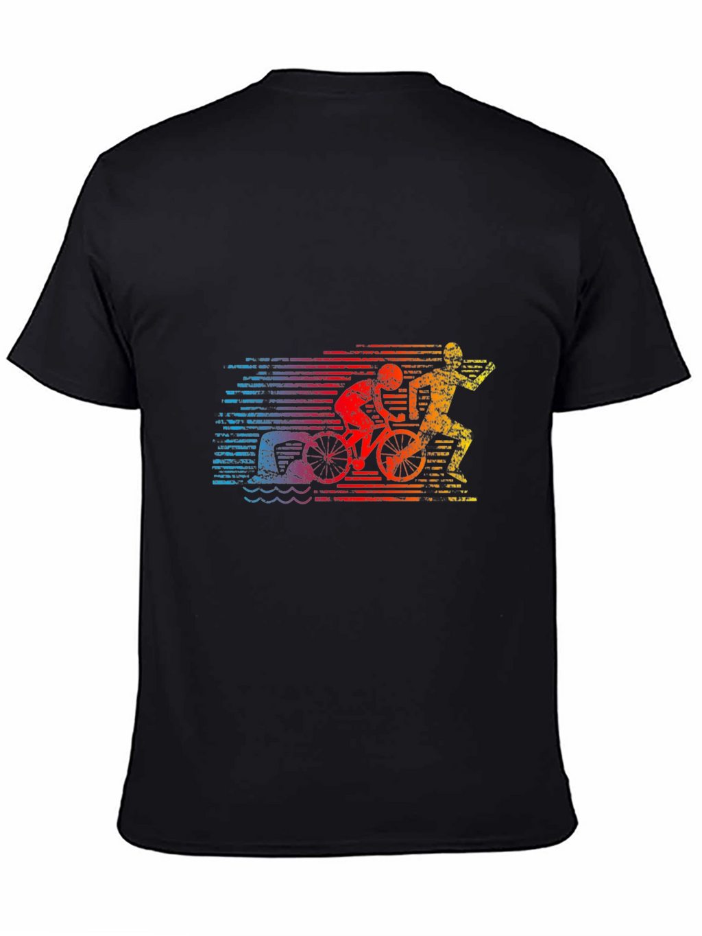 Triathlon Graphic Tee - Swim Bike Run T-Shirt