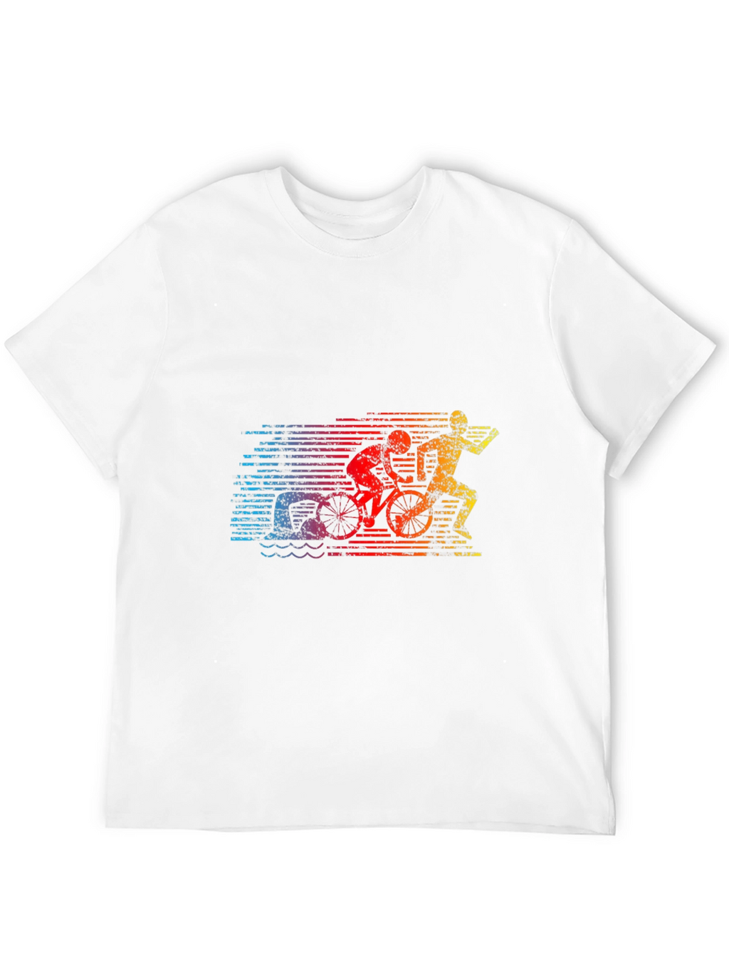 Triathlon Graphic Tee - Swim Bike Run T-Shirt