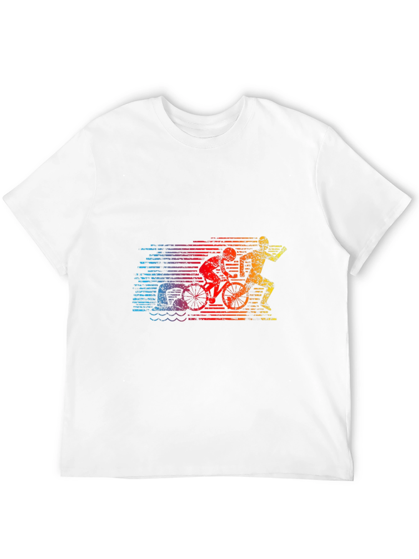 Triathlon Graphic Tee - Swim Bike Run T-Shirt