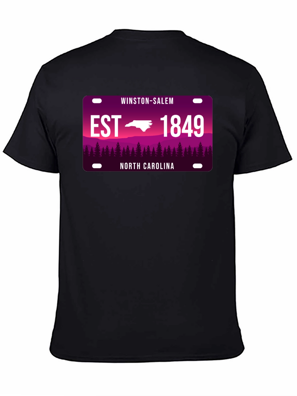 Winston-Salem North Carolina Black T-Shirt