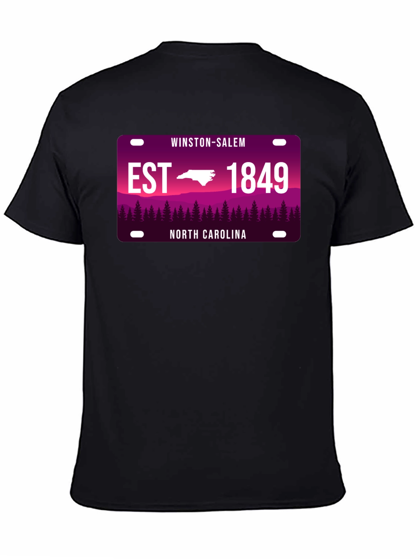 Winston-Salem North Carolina Black T-Shirt