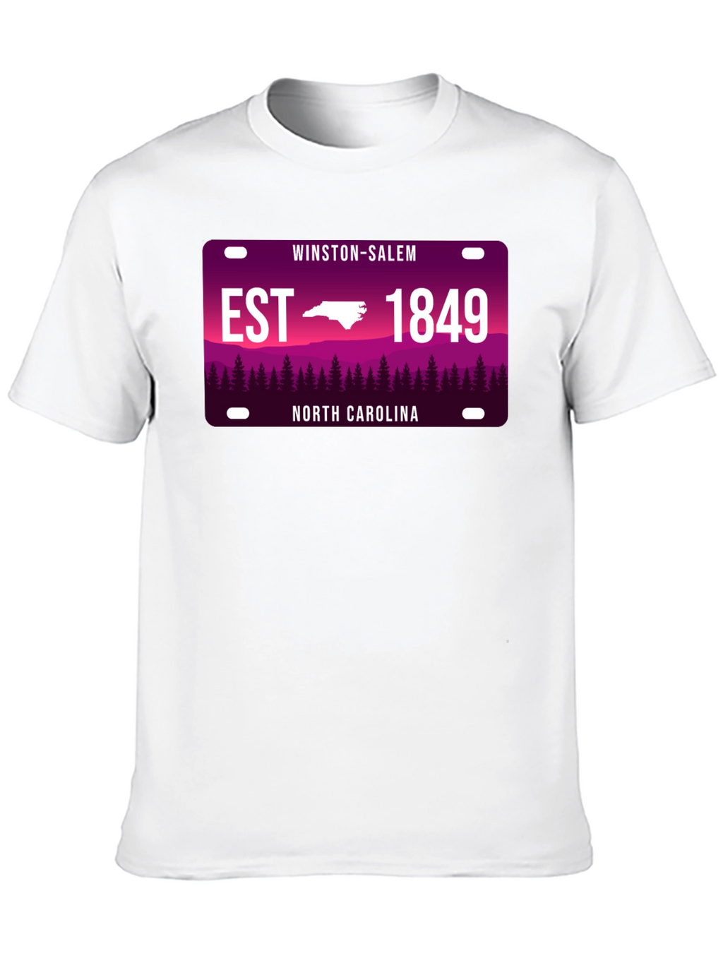 Winston-Salem North Carolina Black T-Shirt