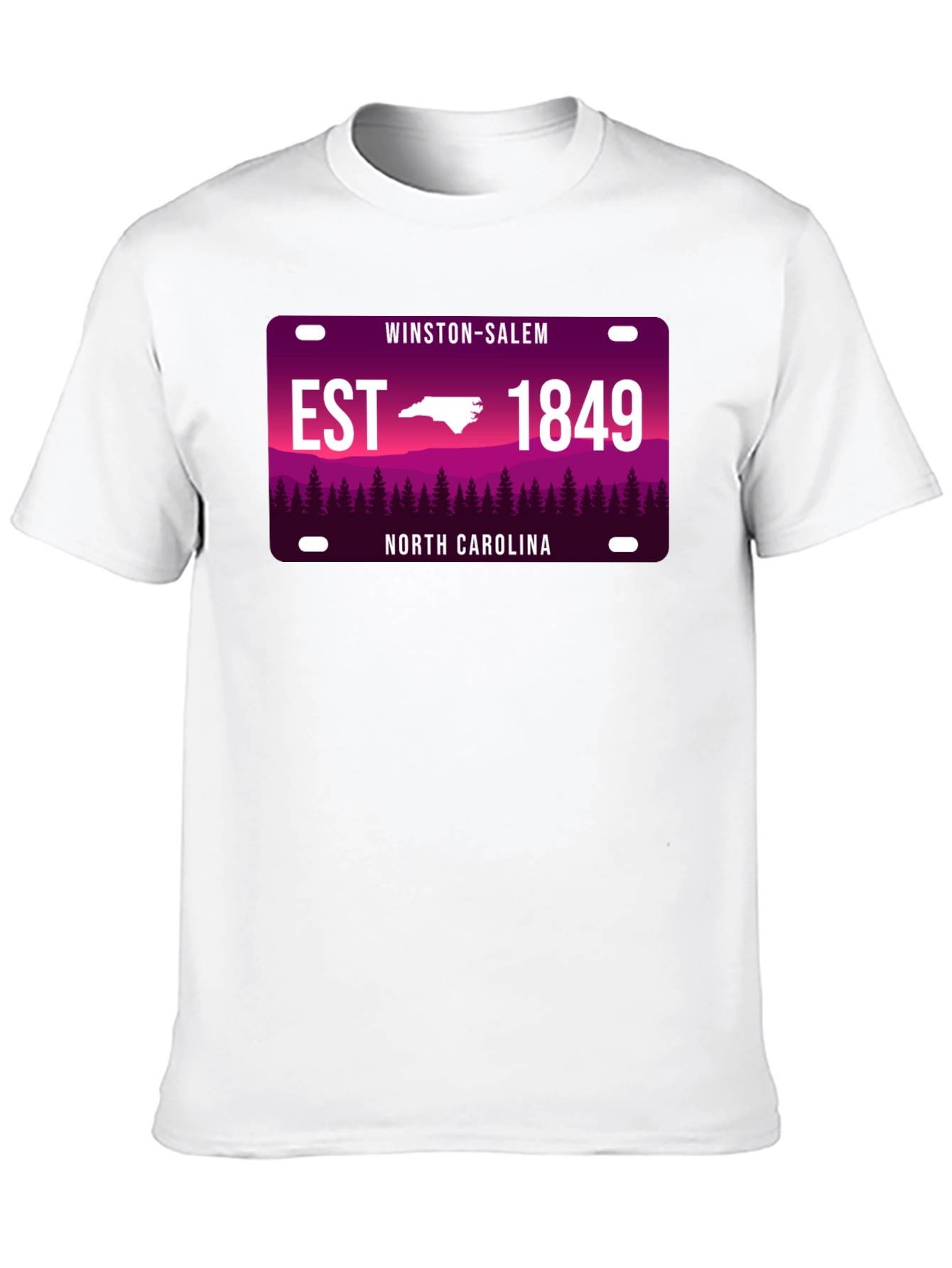 Winston-Salem North Carolina Black T-Shirt