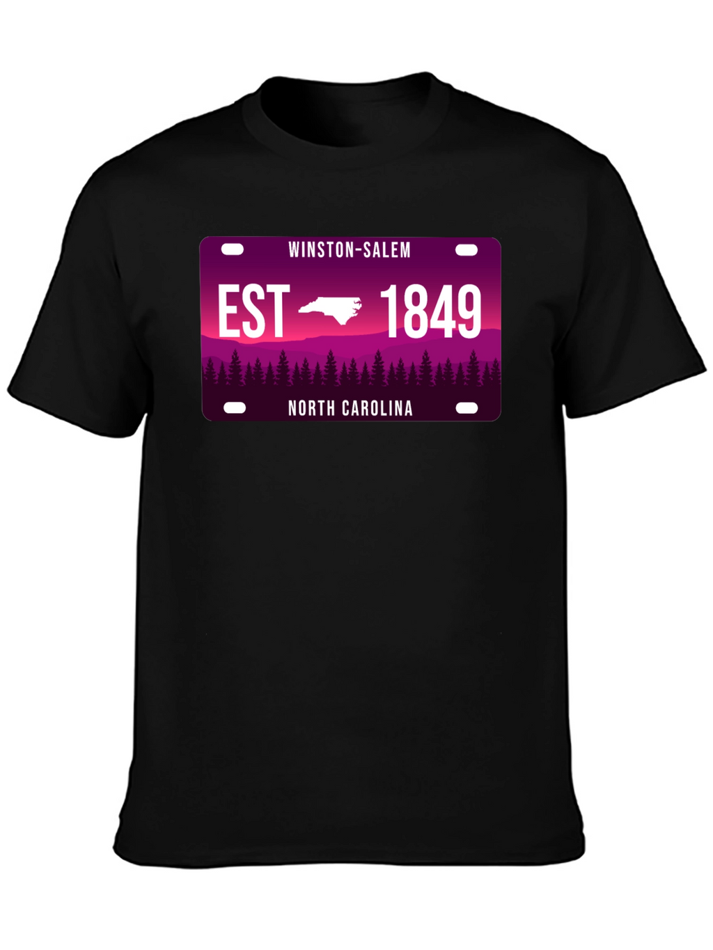 Winston-Salem North Carolina Black T-Shirt