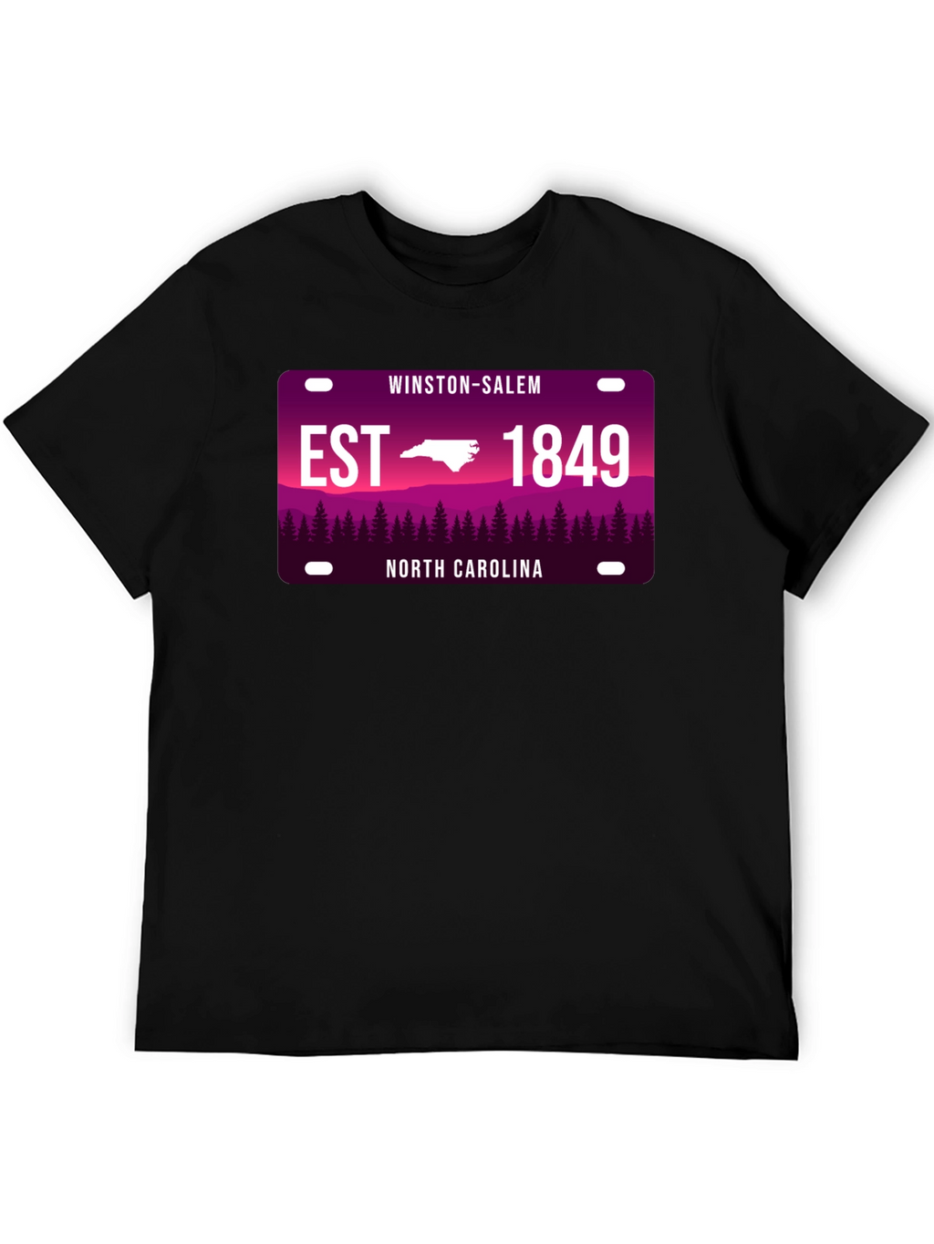 Winston-Salem North Carolina Black T-Shirt