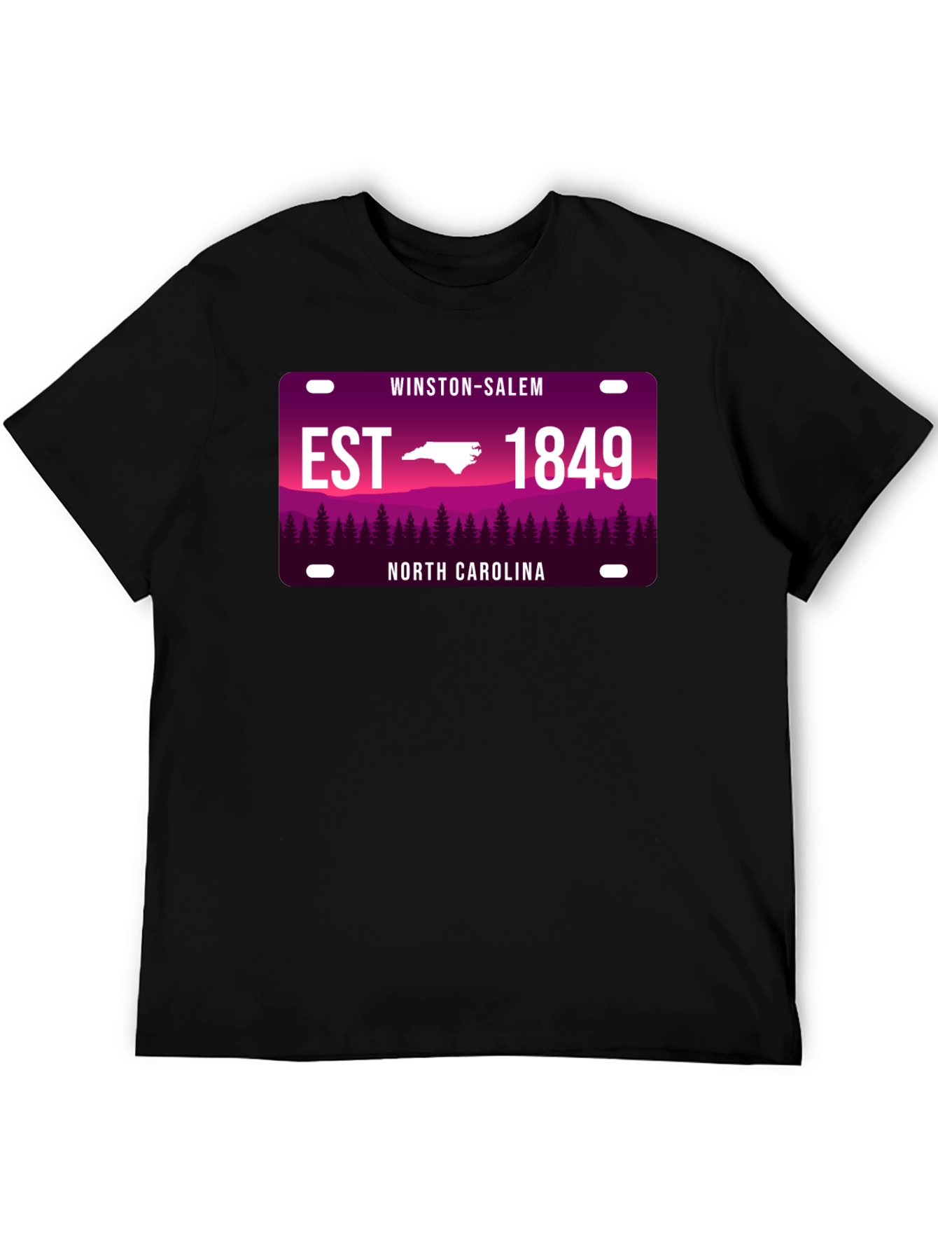 Winston-Salem North Carolina Black T-Shirt