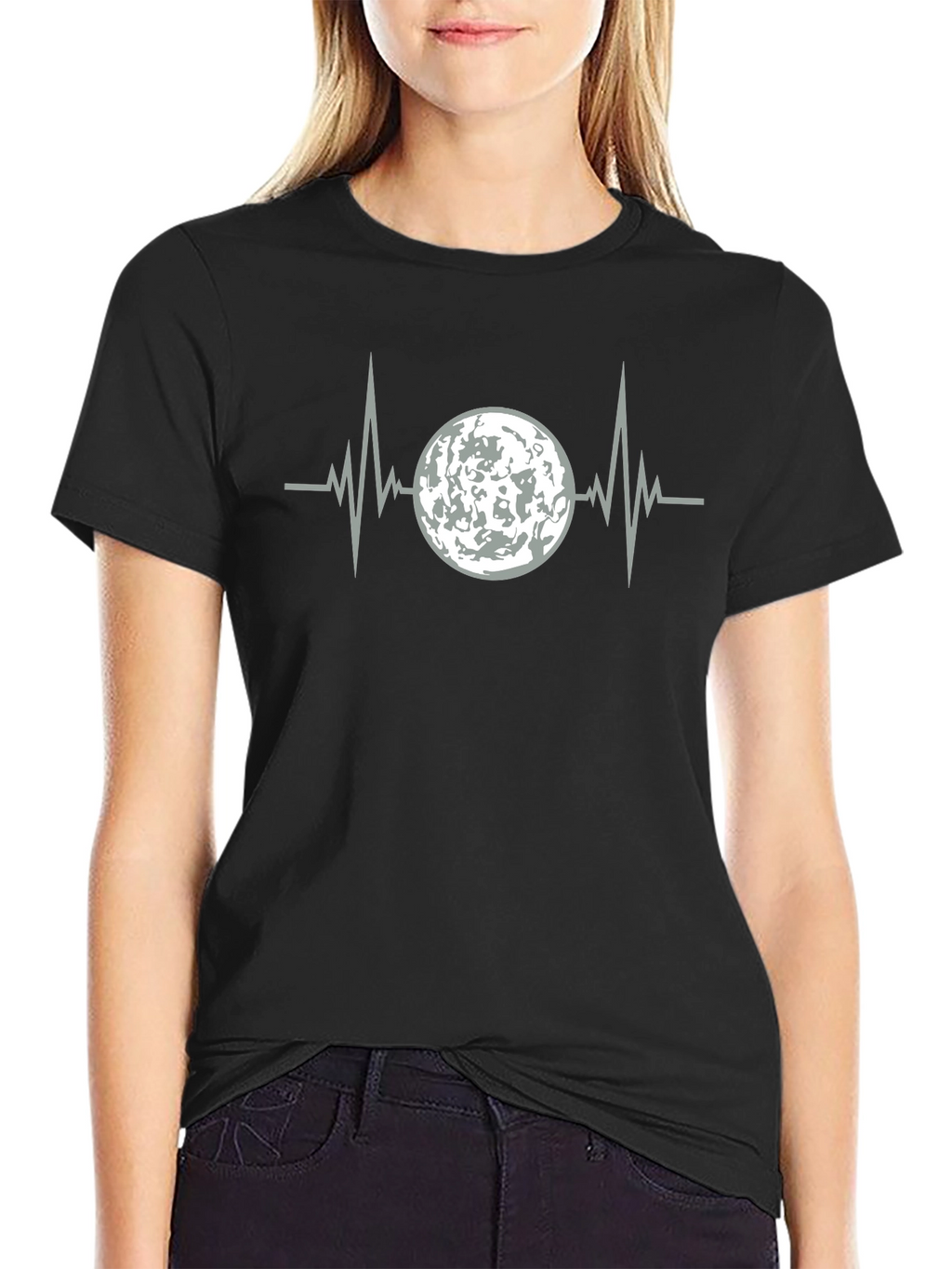 Moon Heartbeat T-Shirt - Unique Design
