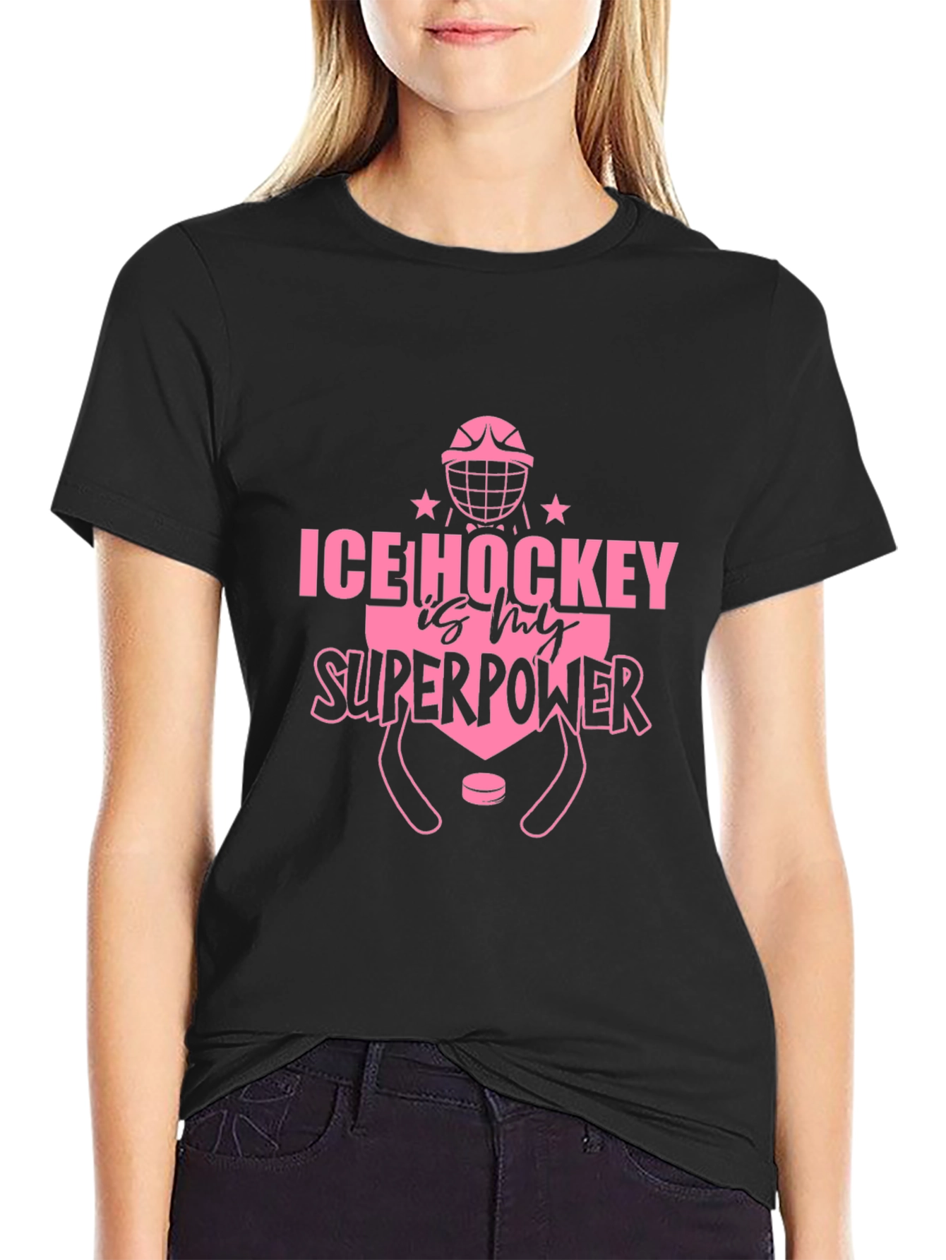 Ice Hockey is My Superpower Graphic Tee