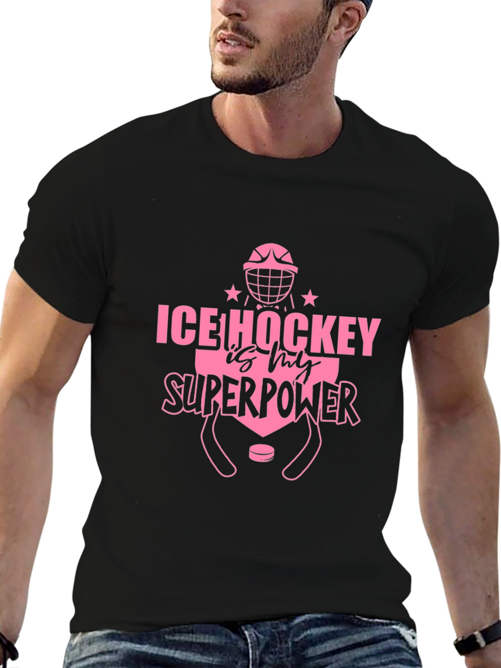 Ice Hockey is My Superpower Graphic Tee