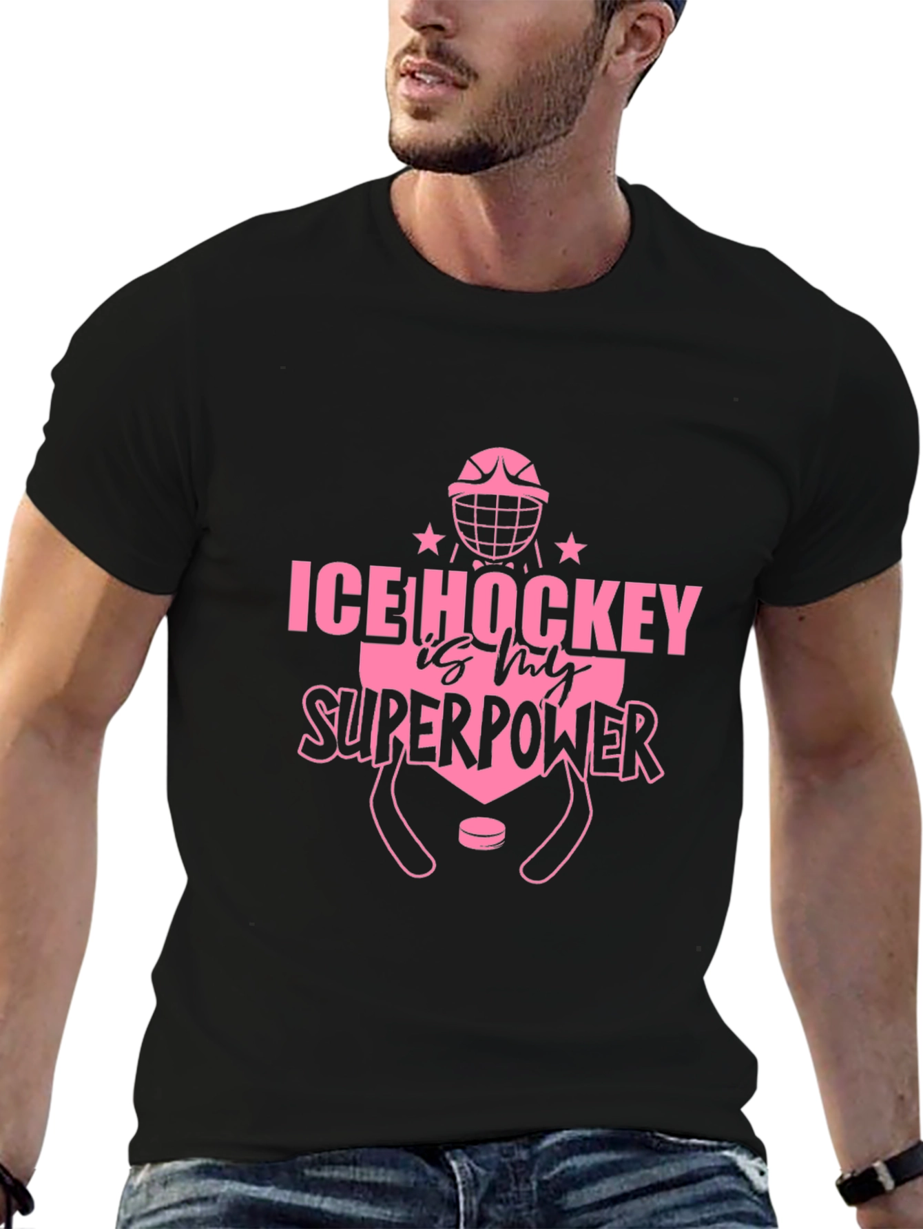 Ice Hockey is My Superpower Graphic Tee