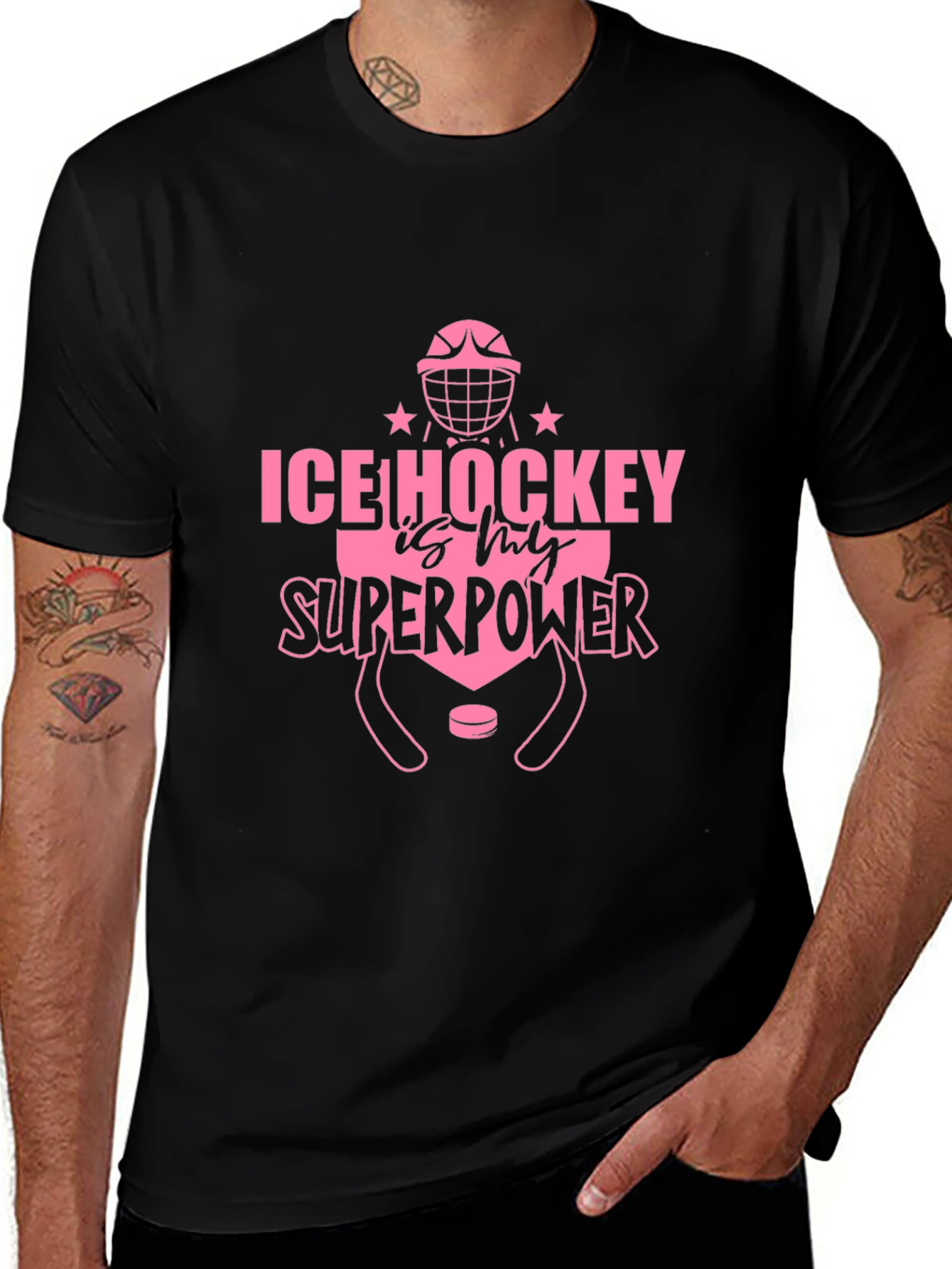 Ice Hockey is My Superpower Graphic Tee