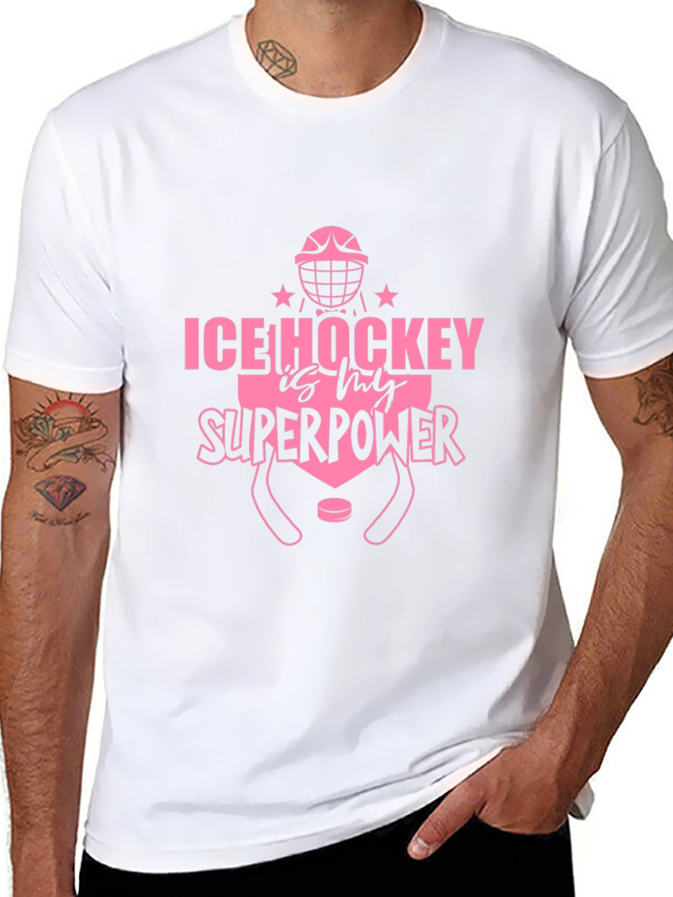 Ice Hockey is My Superpower Graphic Tee