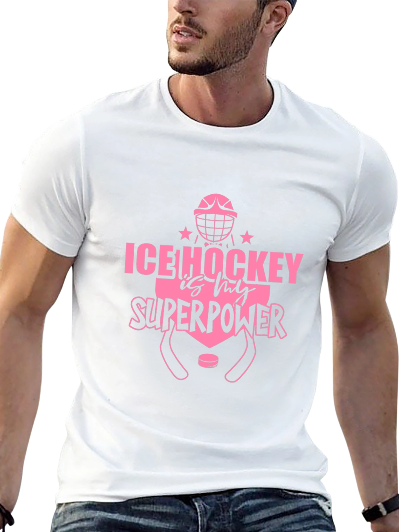Ice Hockey is My Superpower Graphic Tee
