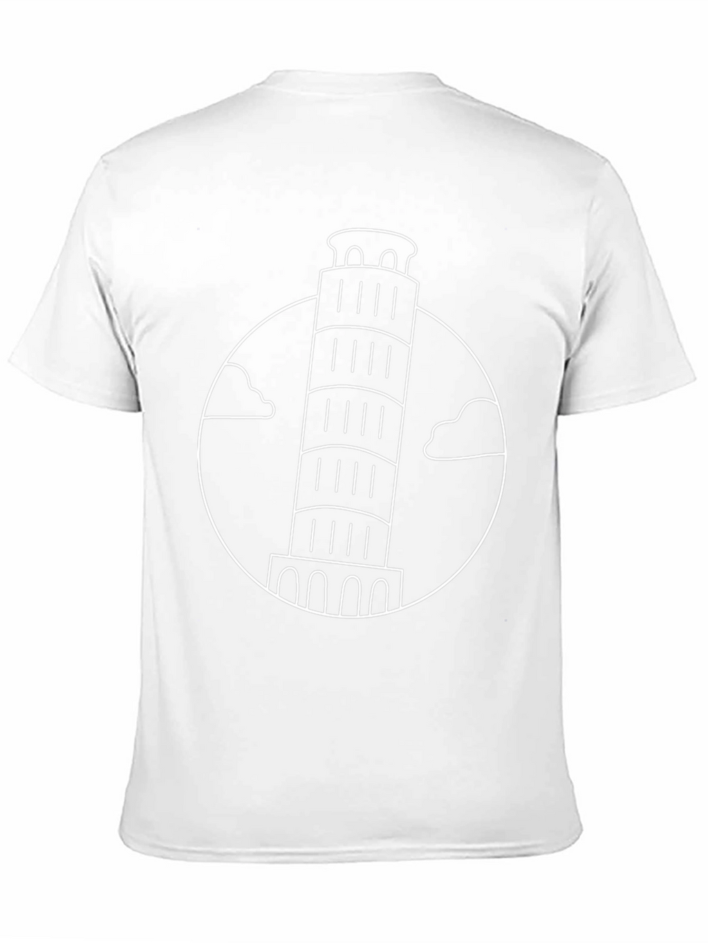 Leaning Tower of Pisa Graphic Tee - Black