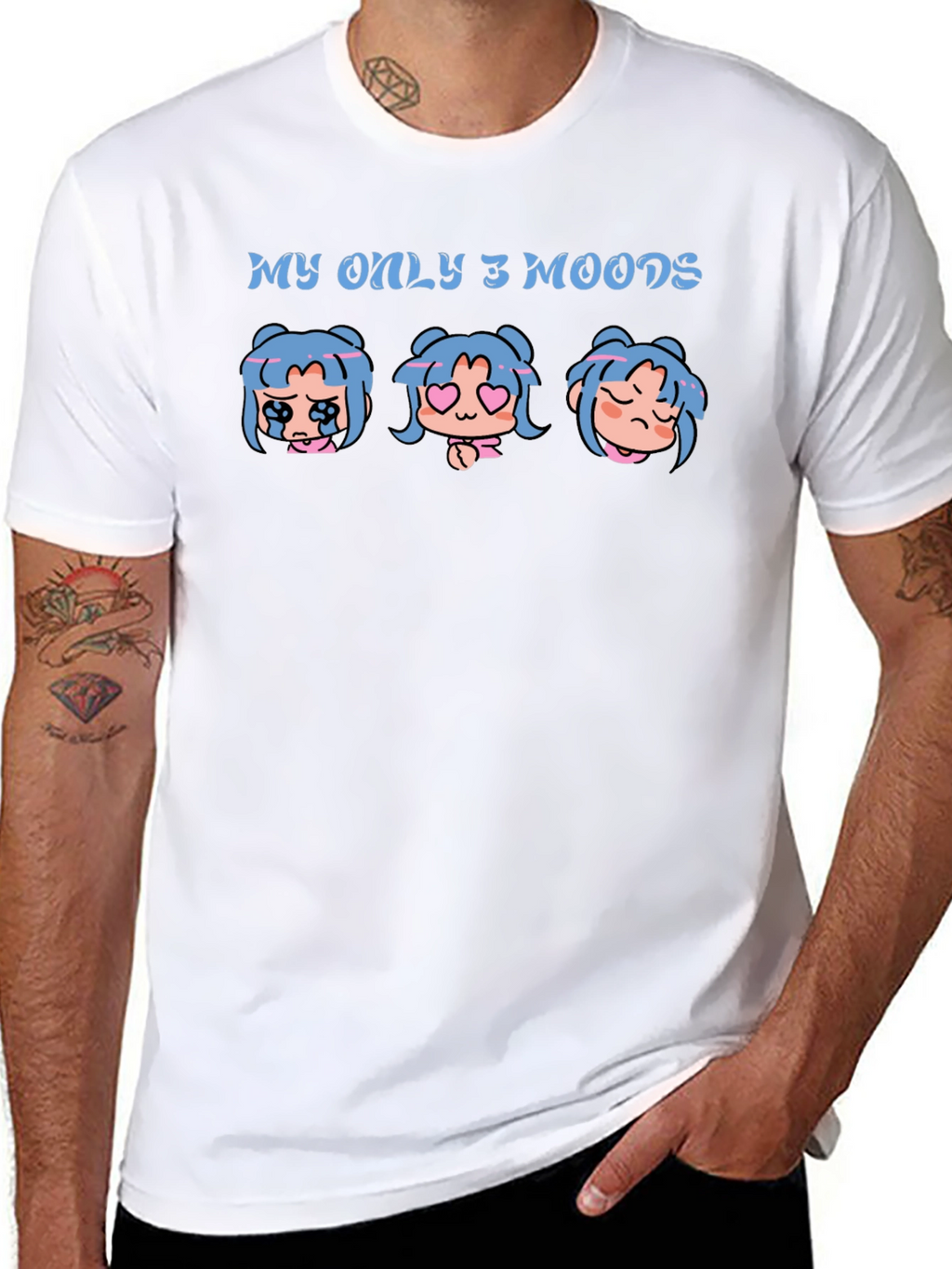 My Only 3 Moods Graphic T-Shirt