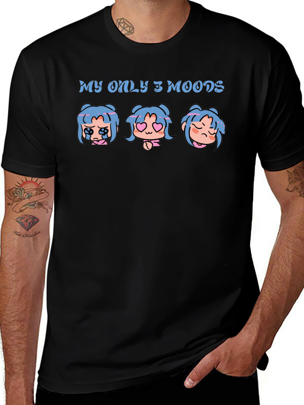 My Only 3 Moods Graphic T-Shirt