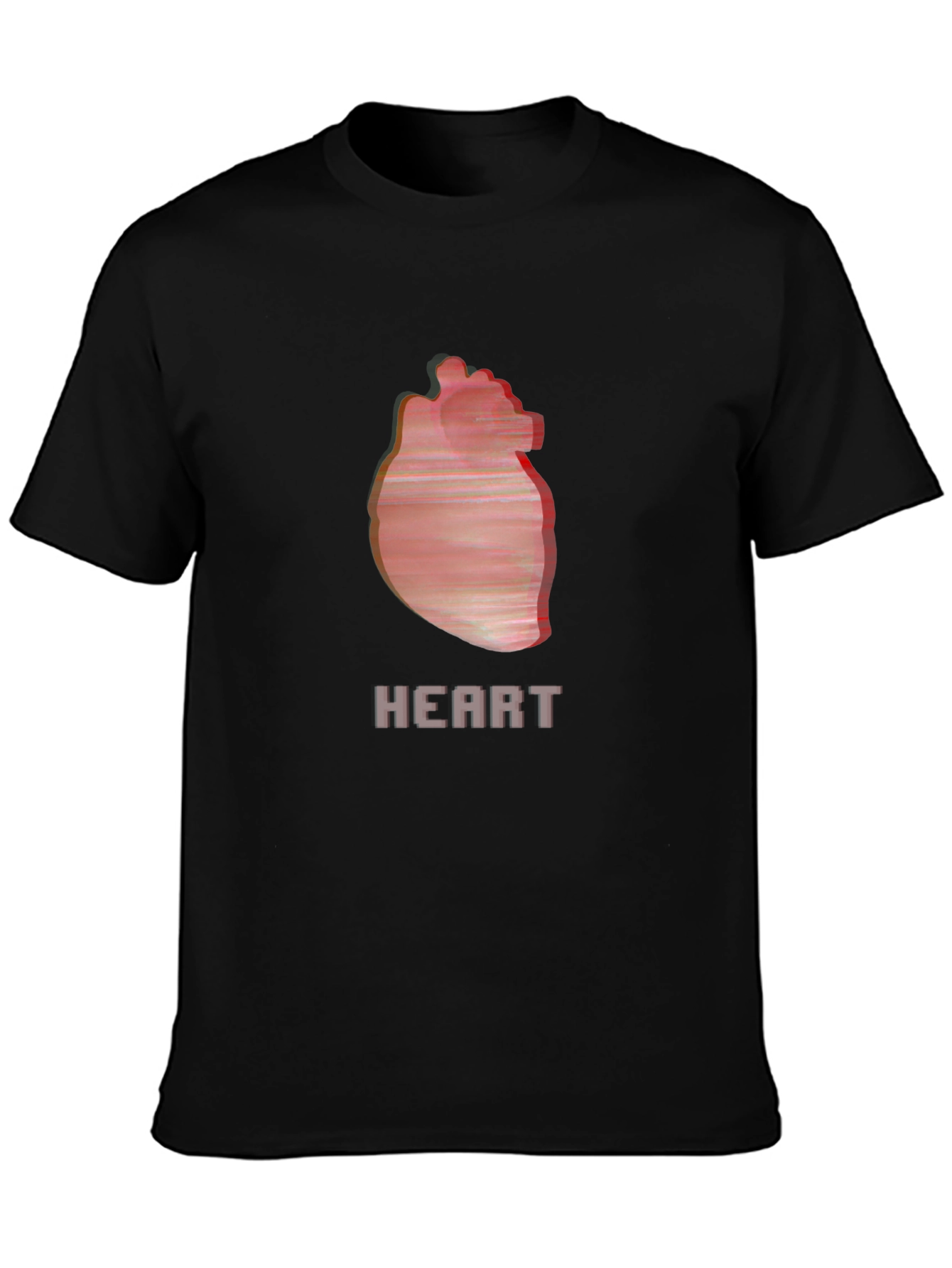 Heart Graphic Black T-Shirt