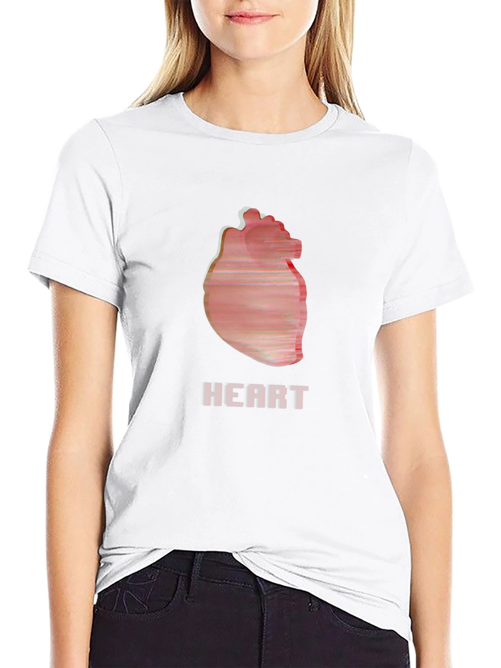 Heart Graphic Black T-Shirt