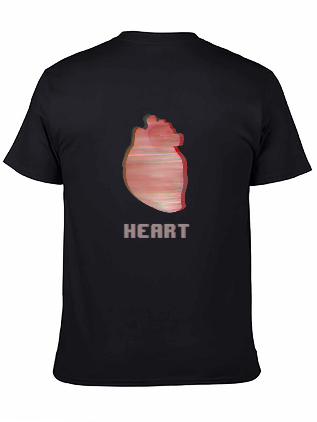 Heart Graphic Black T-Shirt