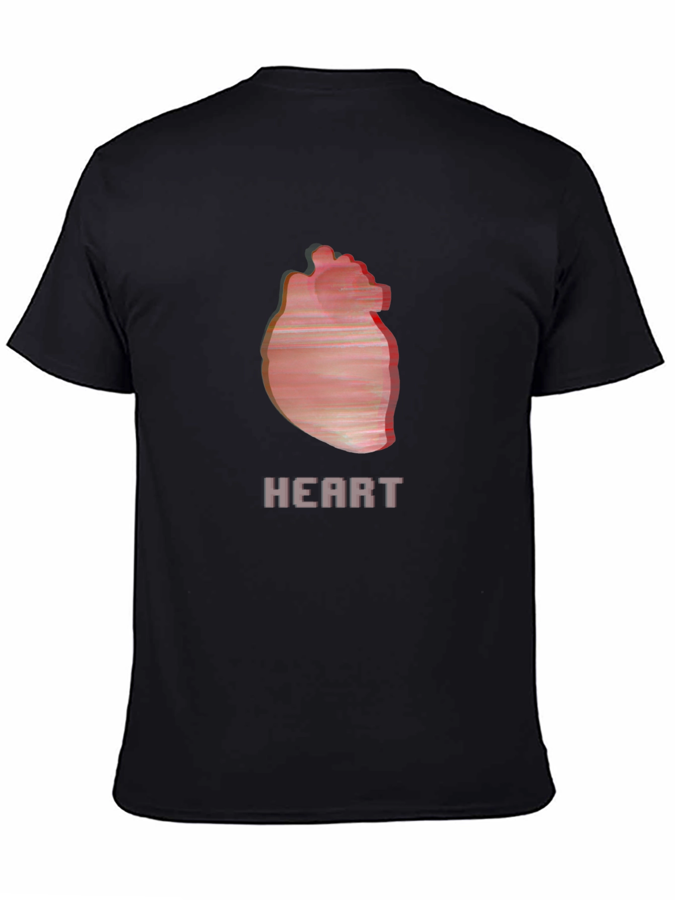 Heart Graphic Black T-Shirt