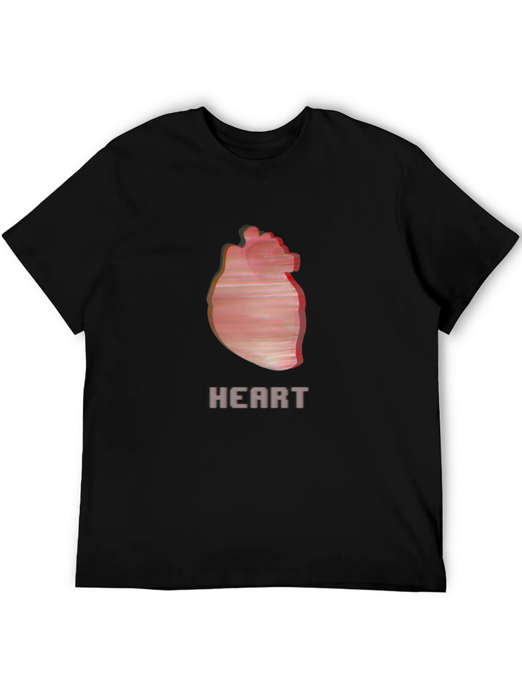 Heart Graphic Black T-Shirt