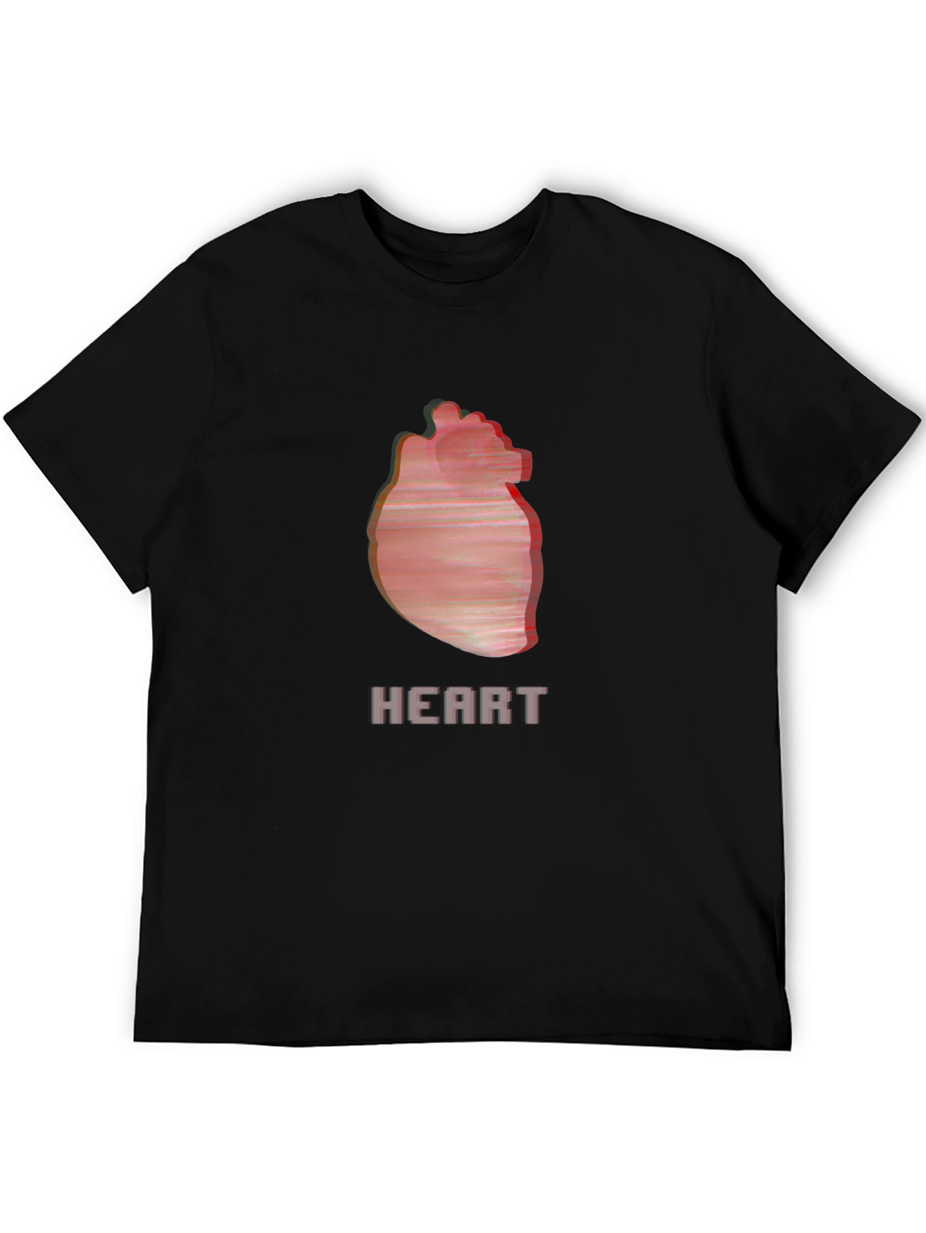 Heart Graphic Black T-Shirt