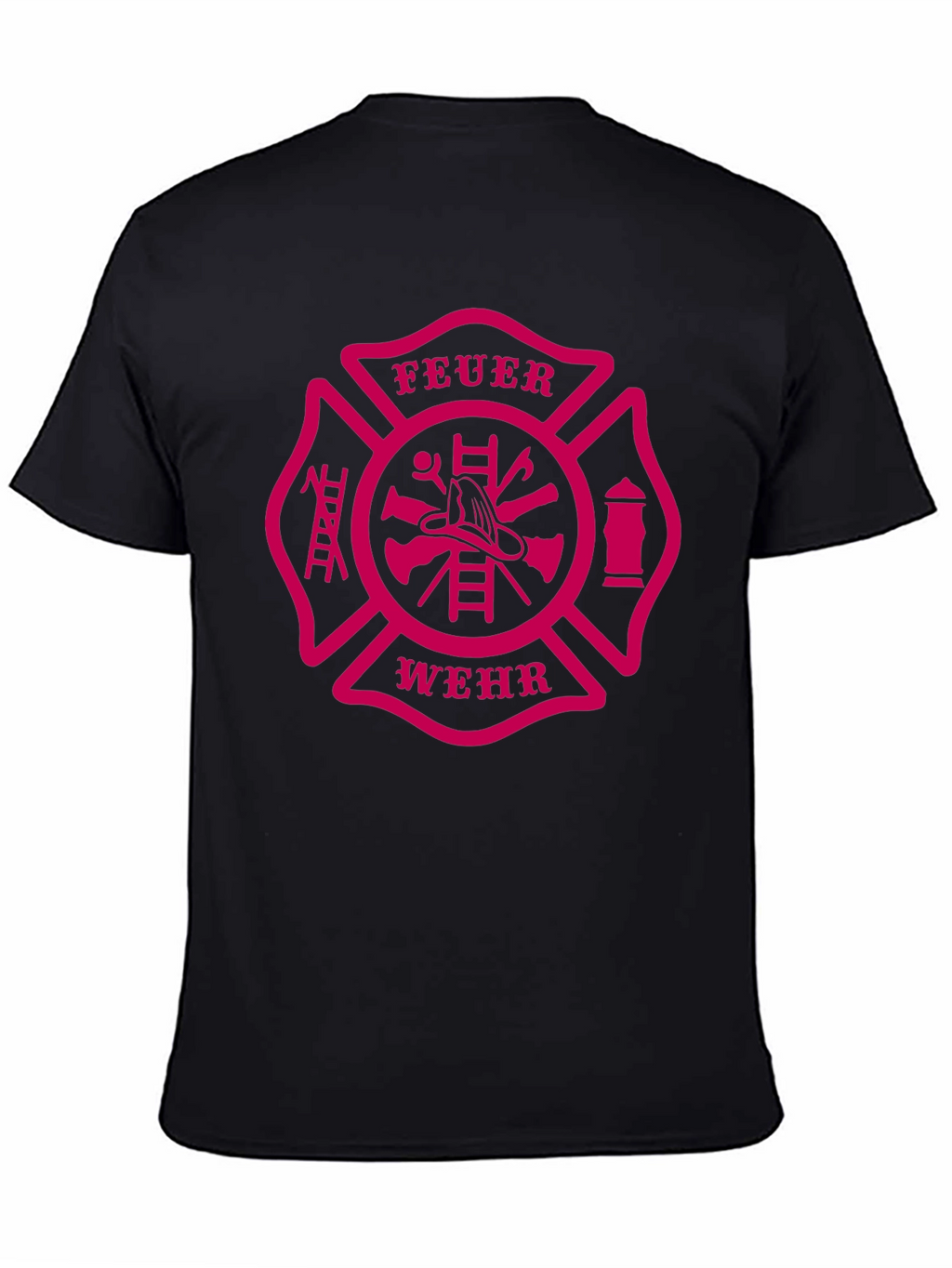 Feuerwehr Firefighter Maltese Cross Graphic T-Shirt