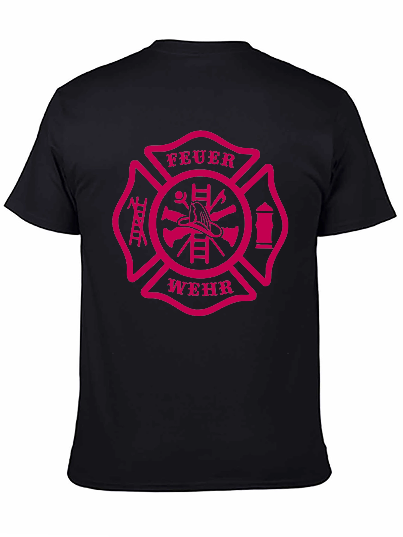 Feuerwehr Firefighter Maltese Cross Graphic T-Shirt