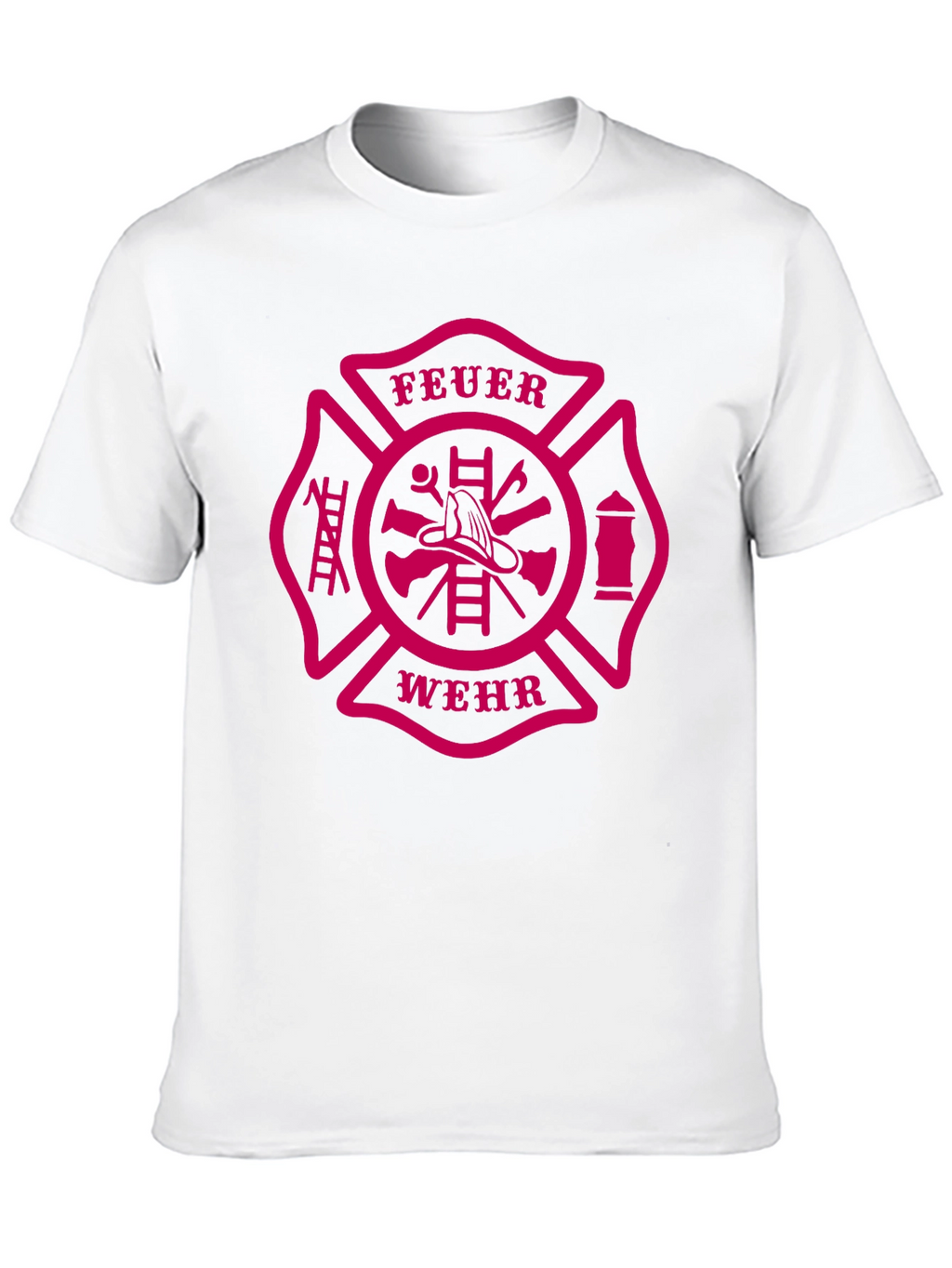 Feuerwehr Firefighter Maltese Cross Graphic T-Shirt