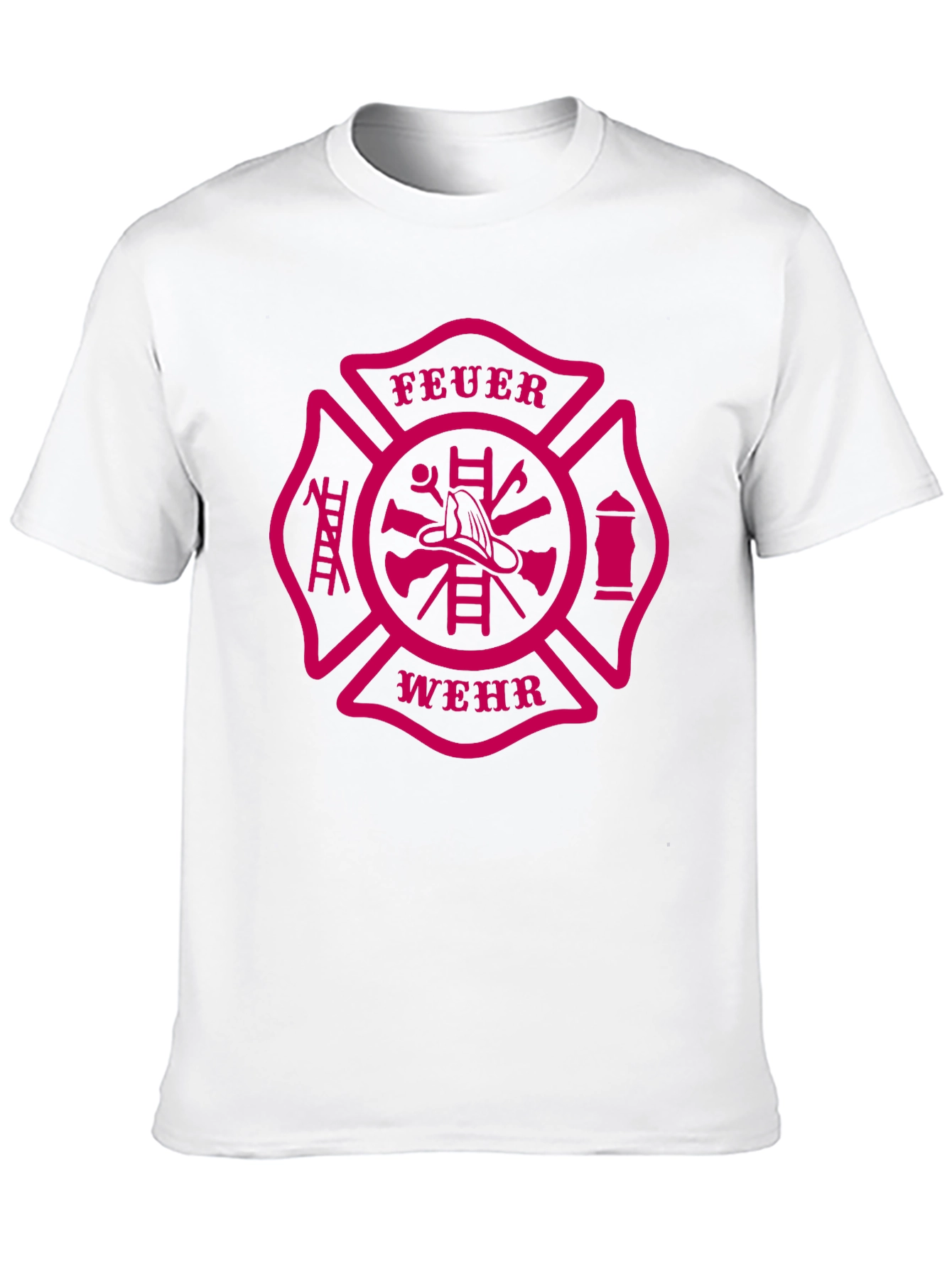 Feuerwehr Firefighter Maltese Cross Graphic T-Shirt